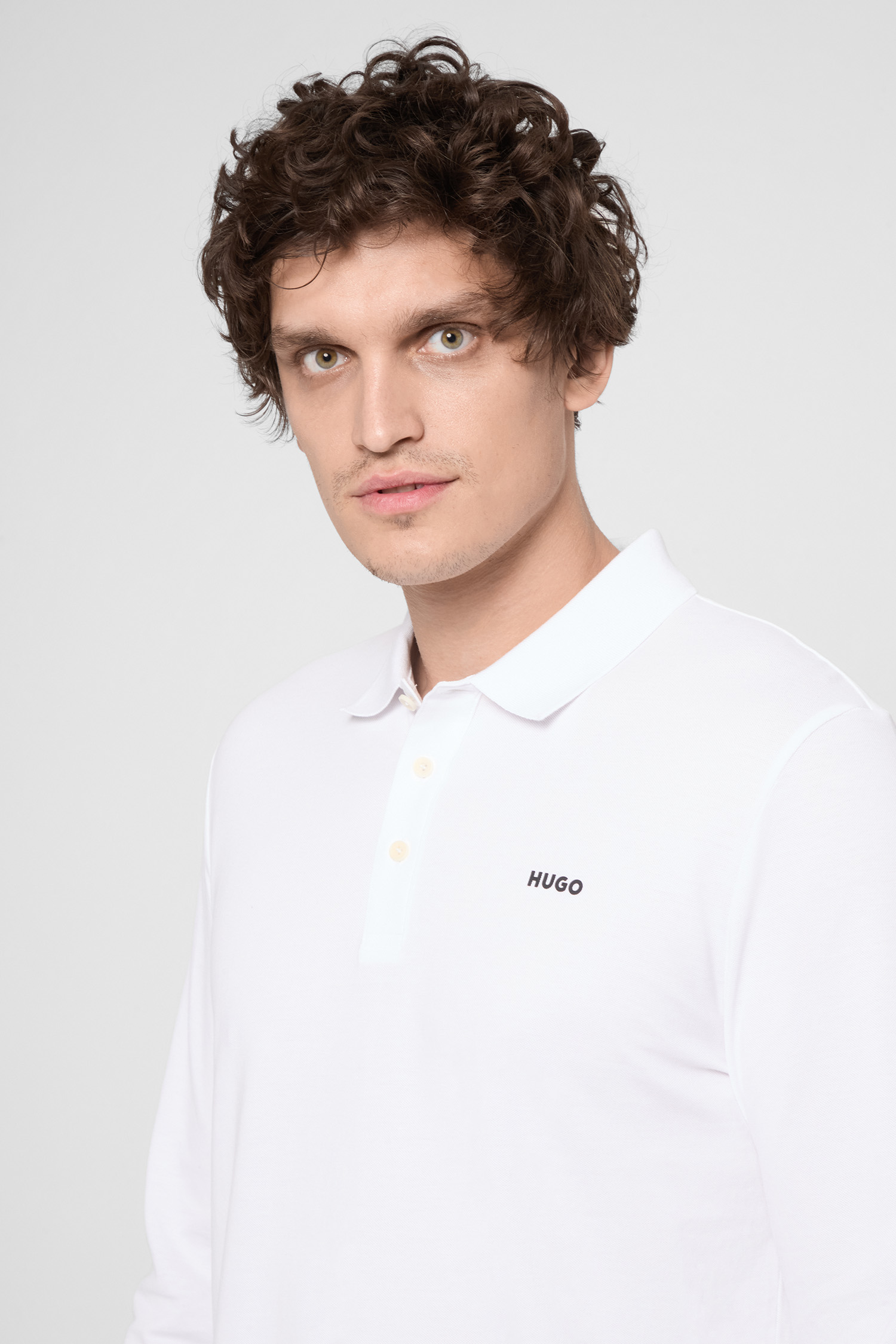 Мужское белое поло HUGO 50547358;100