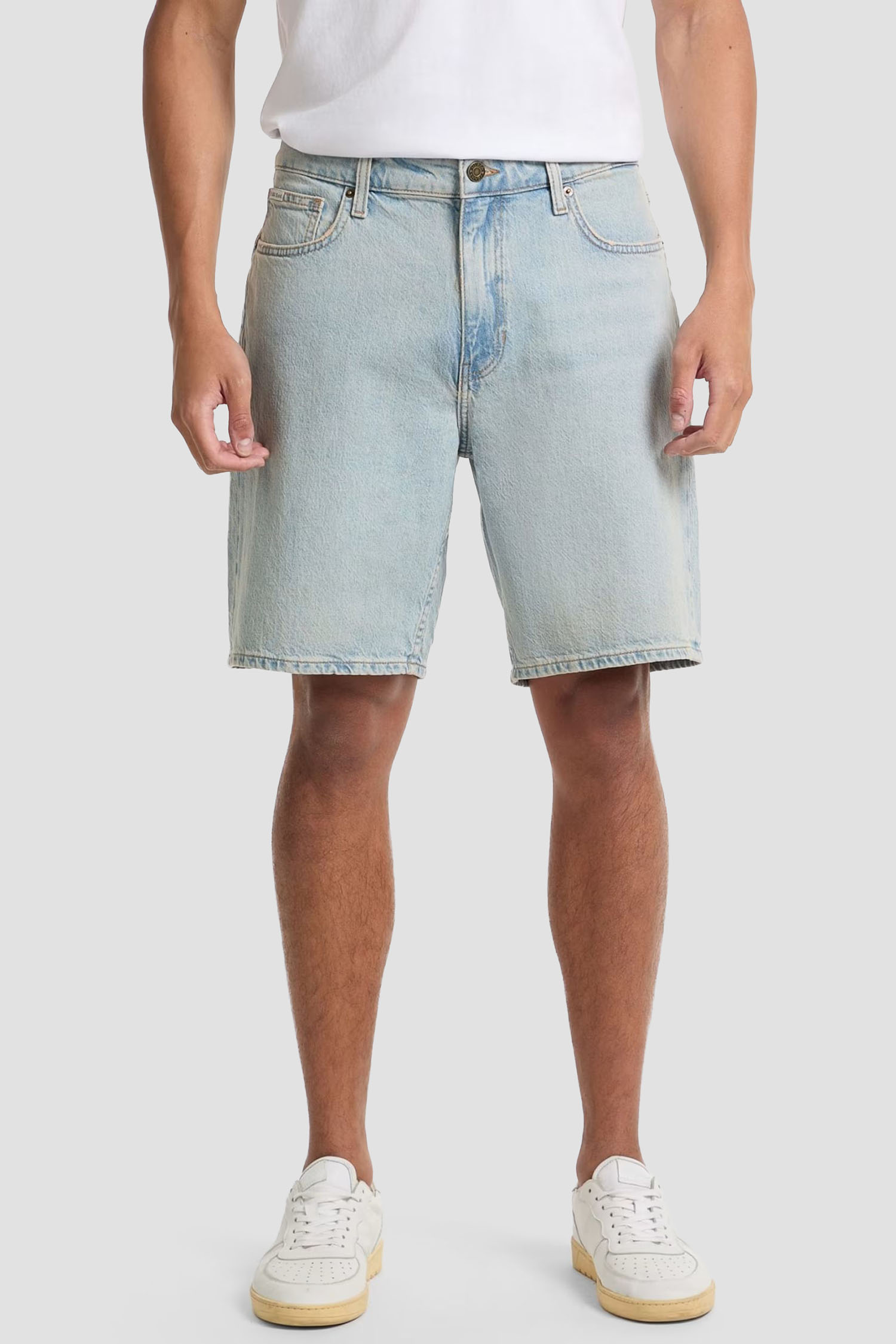 Мужские голубые джинсовые шорты Guess Jeans M4YD37.D5M51;GAL1