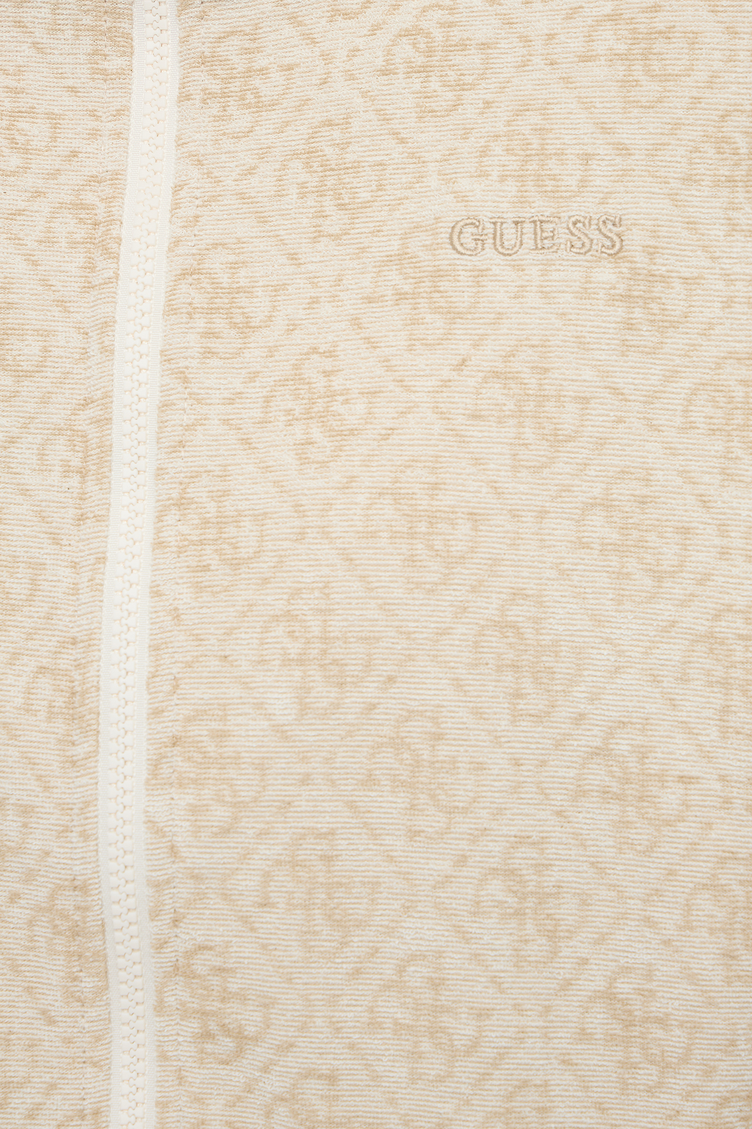 Женская бежевая спортивная кофта с узором Guess V6YQ01.K4781;FNMZ