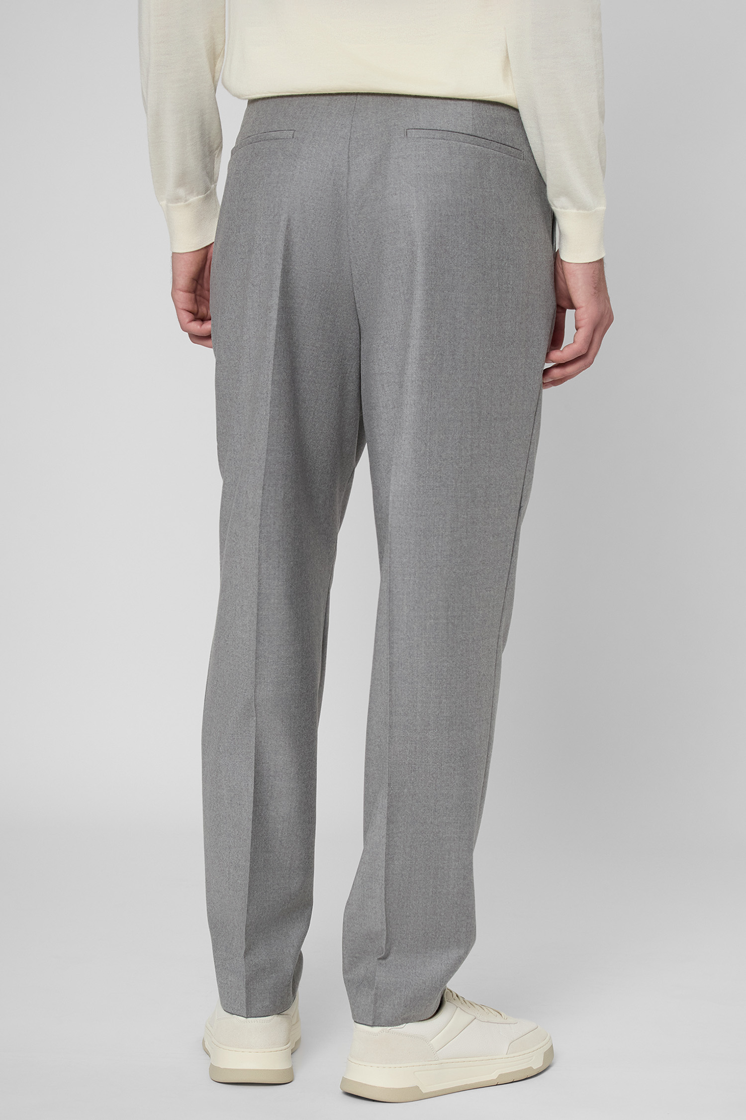 Чоловічі сірі вовняні брюки BOSS 50551829;041