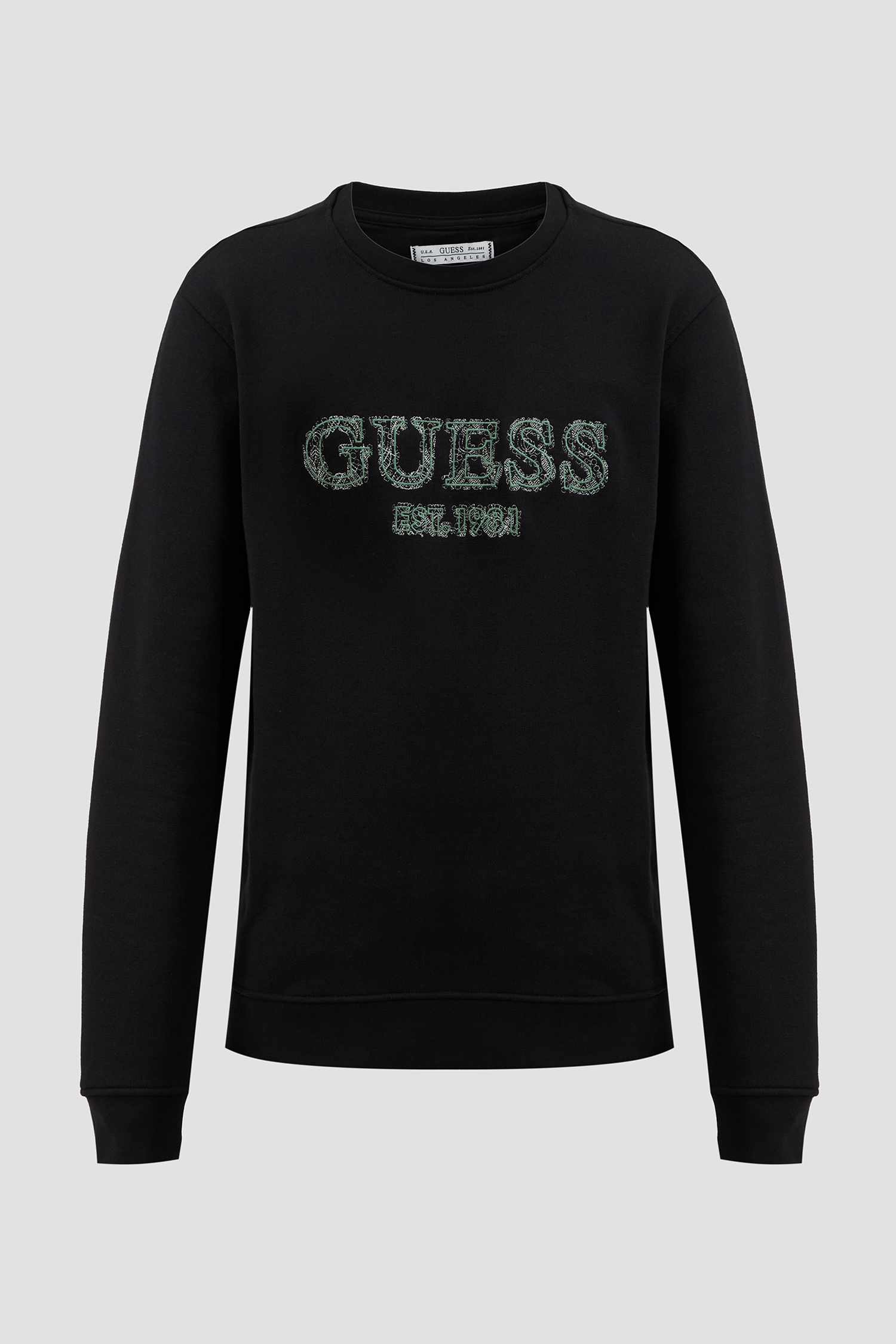 Мужской черный свитшот Guess M5RQ15.KCN01;JBLK