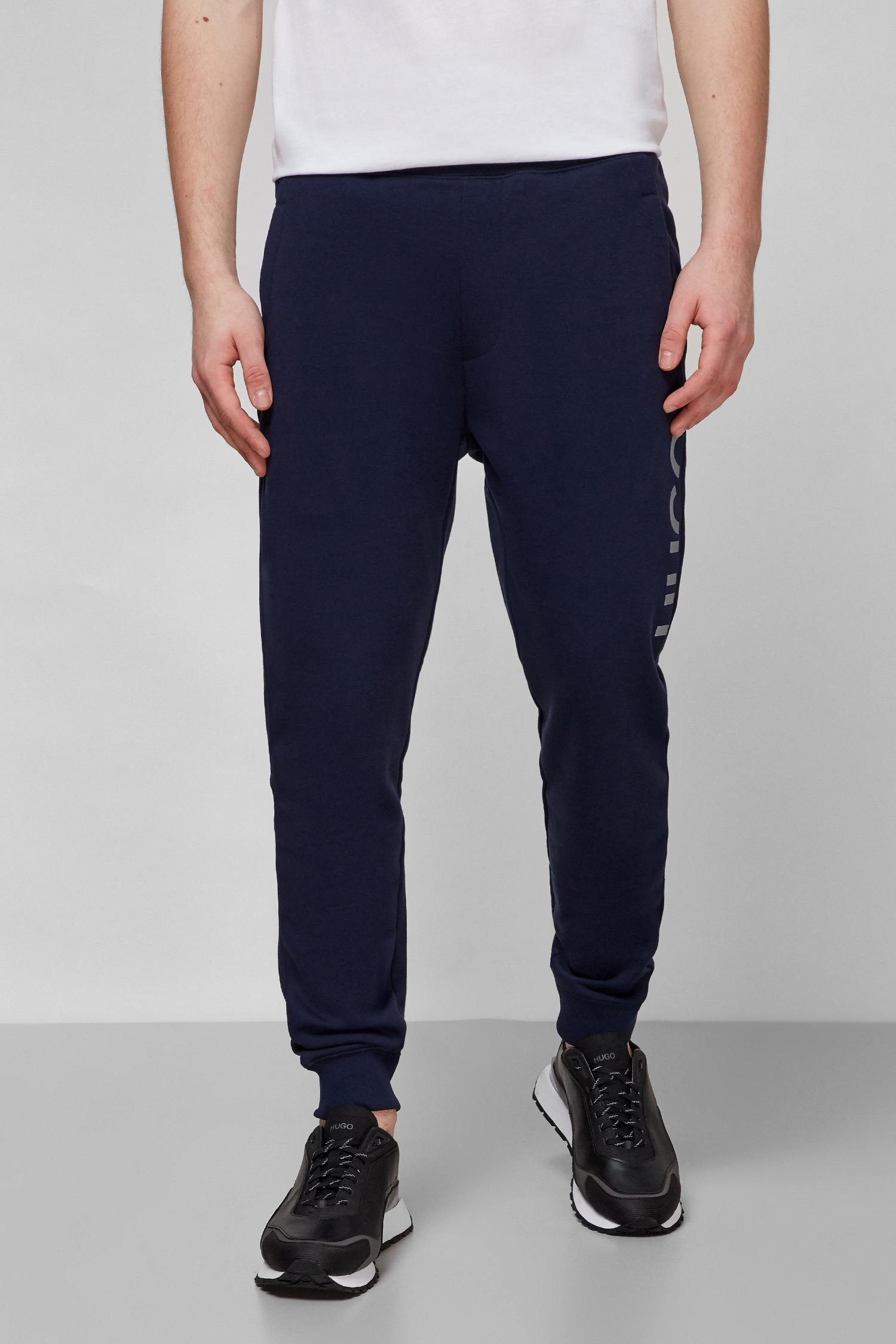 Темно-синие спортивные брюки для парней HUGO 50461618;405