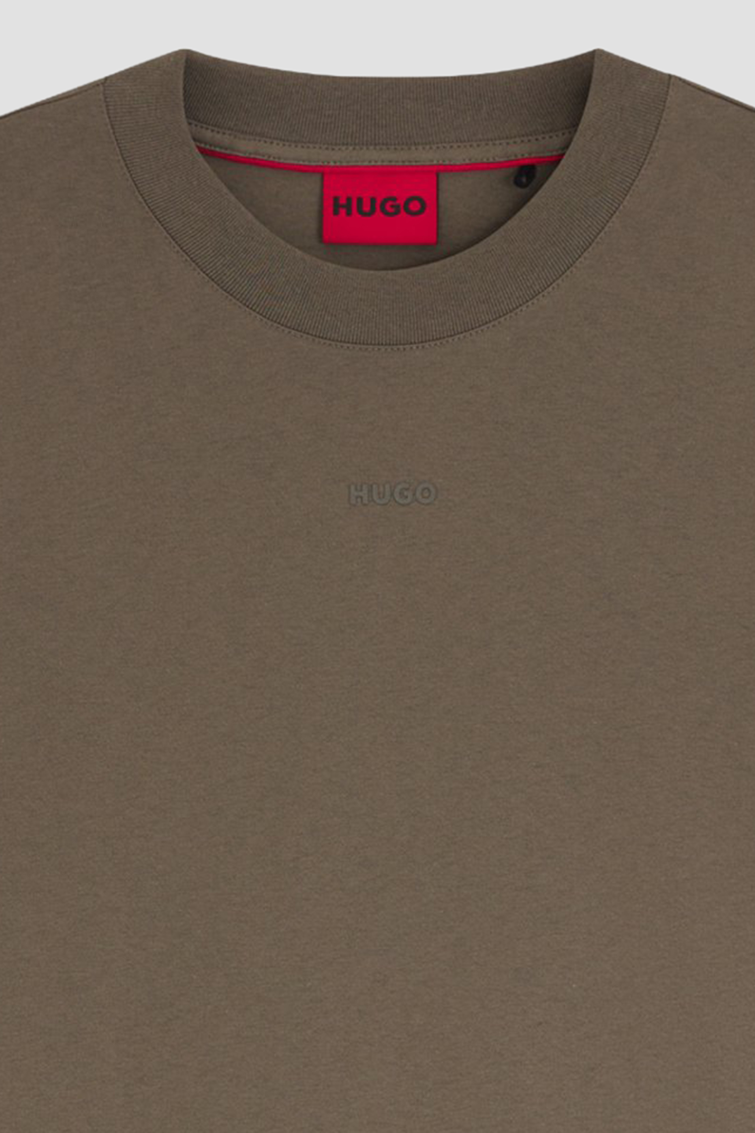 Мужская коричневая футболка HUGO 50488330;032