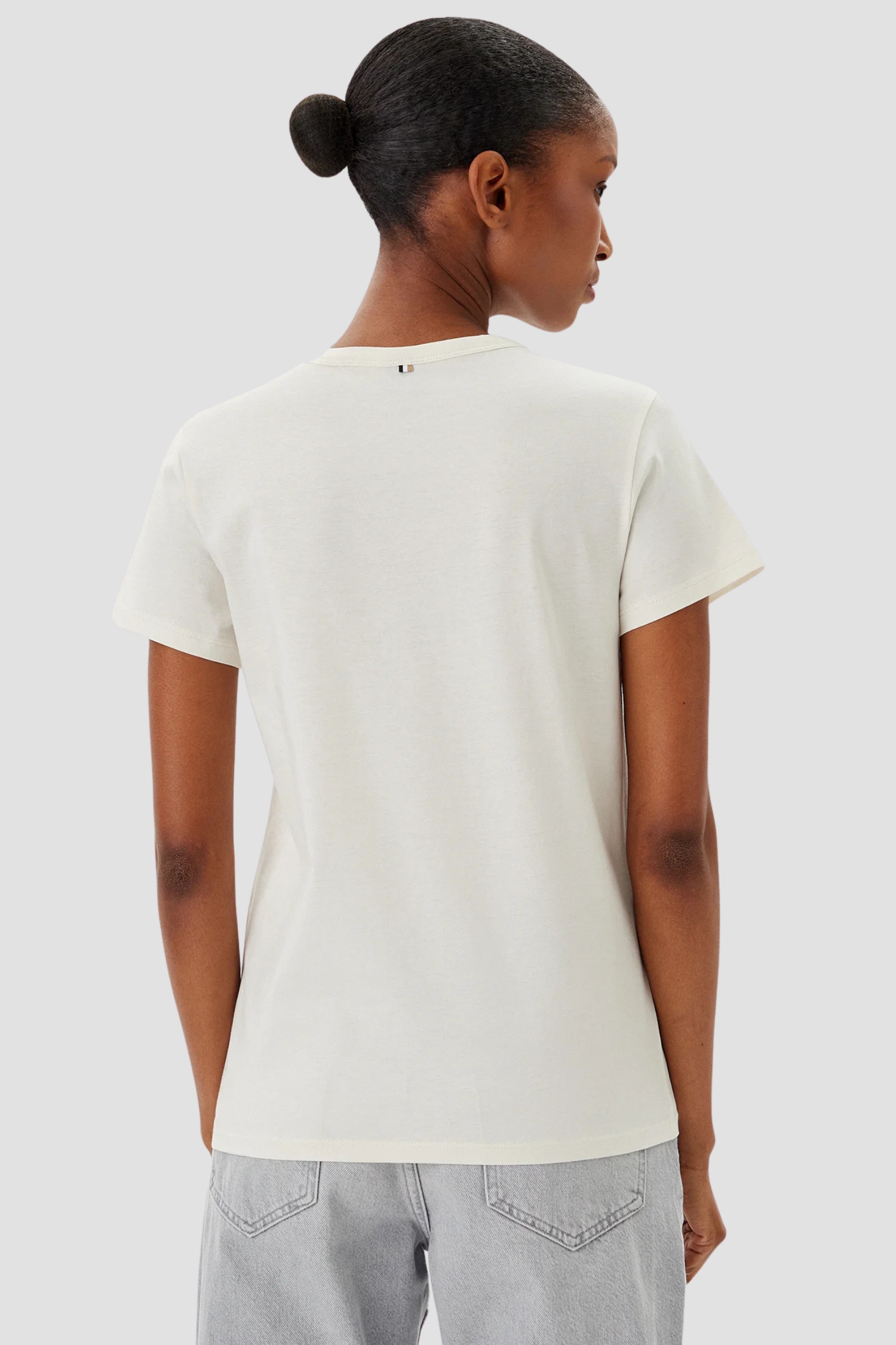 Женская белая футболка BOSS 50537598;118