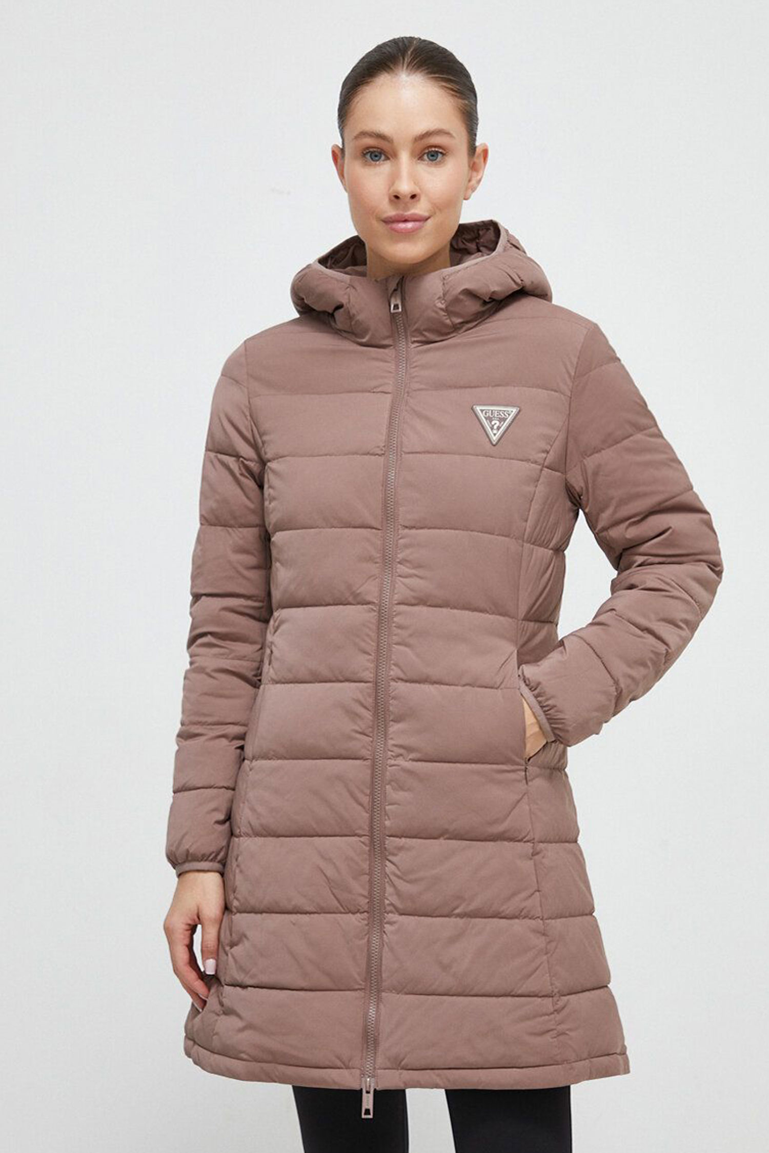 Женская розовая куртка Guess V3BL12.WF3X0;G1Q3