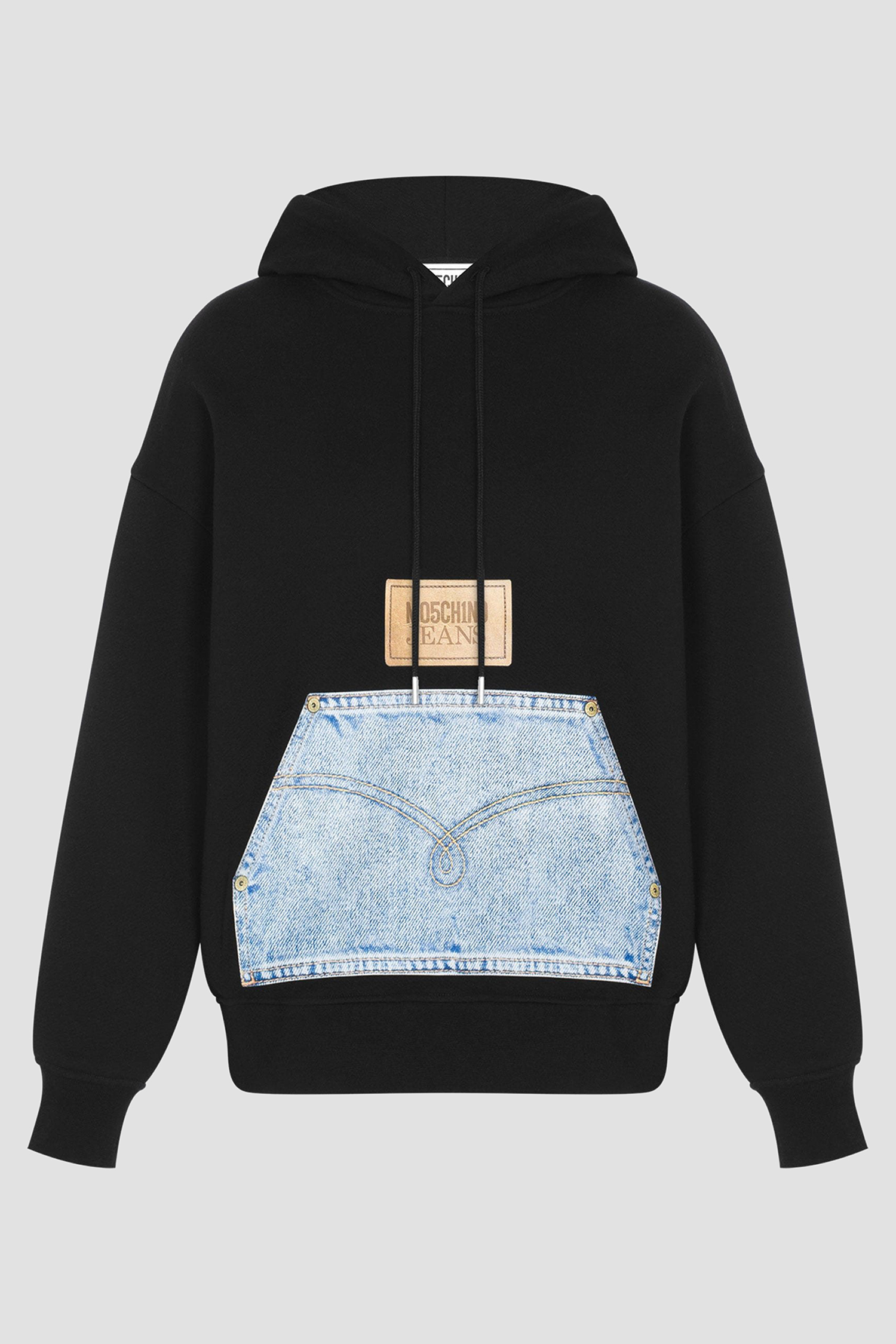 Женское черное худи Moschino A1722.8756;6555