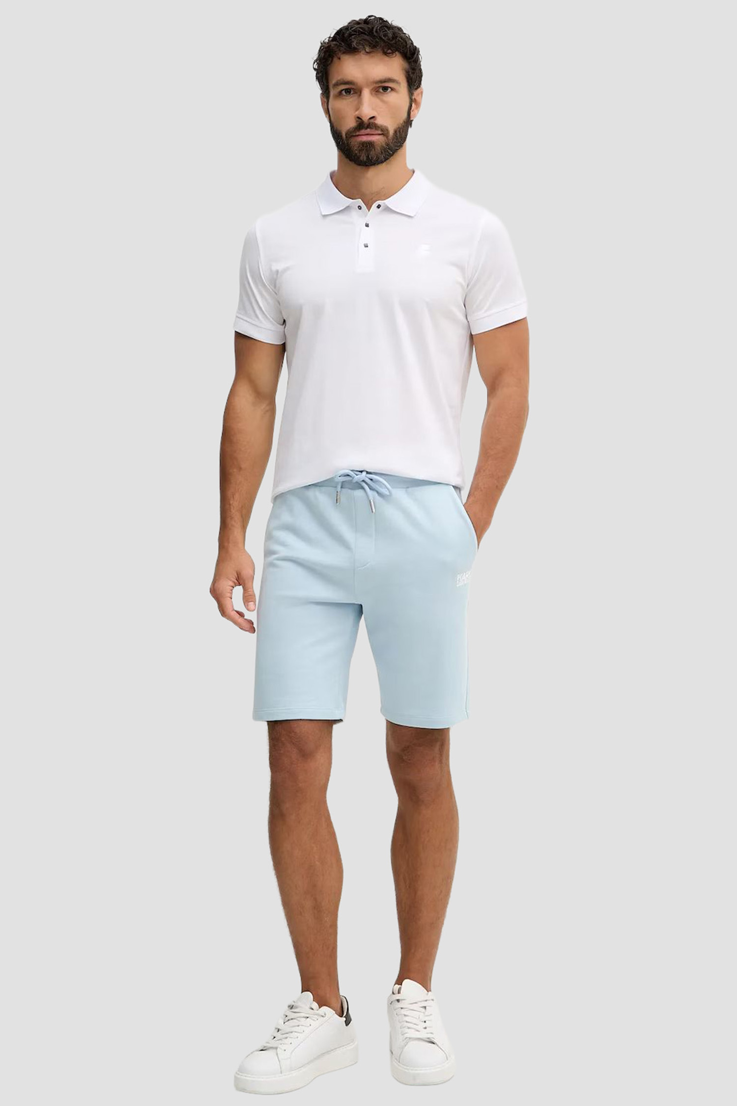 Мужские голубые шорты Karl Lagerfeld 561917.705783;600