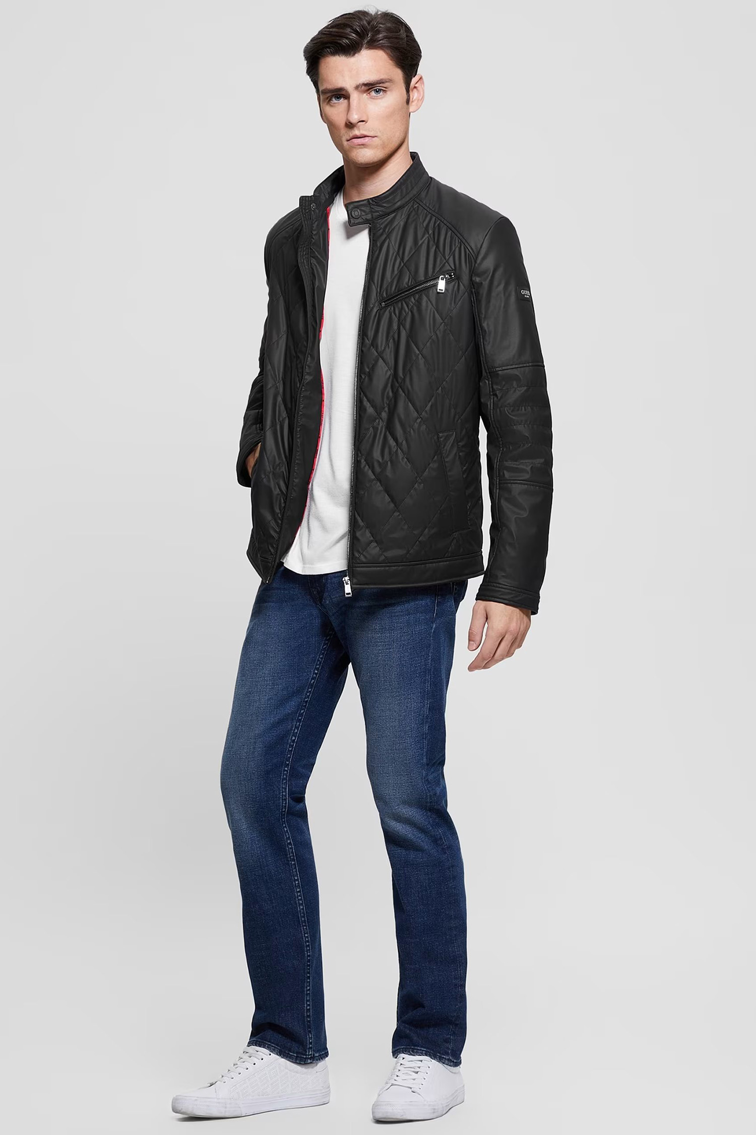 Мужская черная куртка Guess M4RL01.WFHD0;JBLK