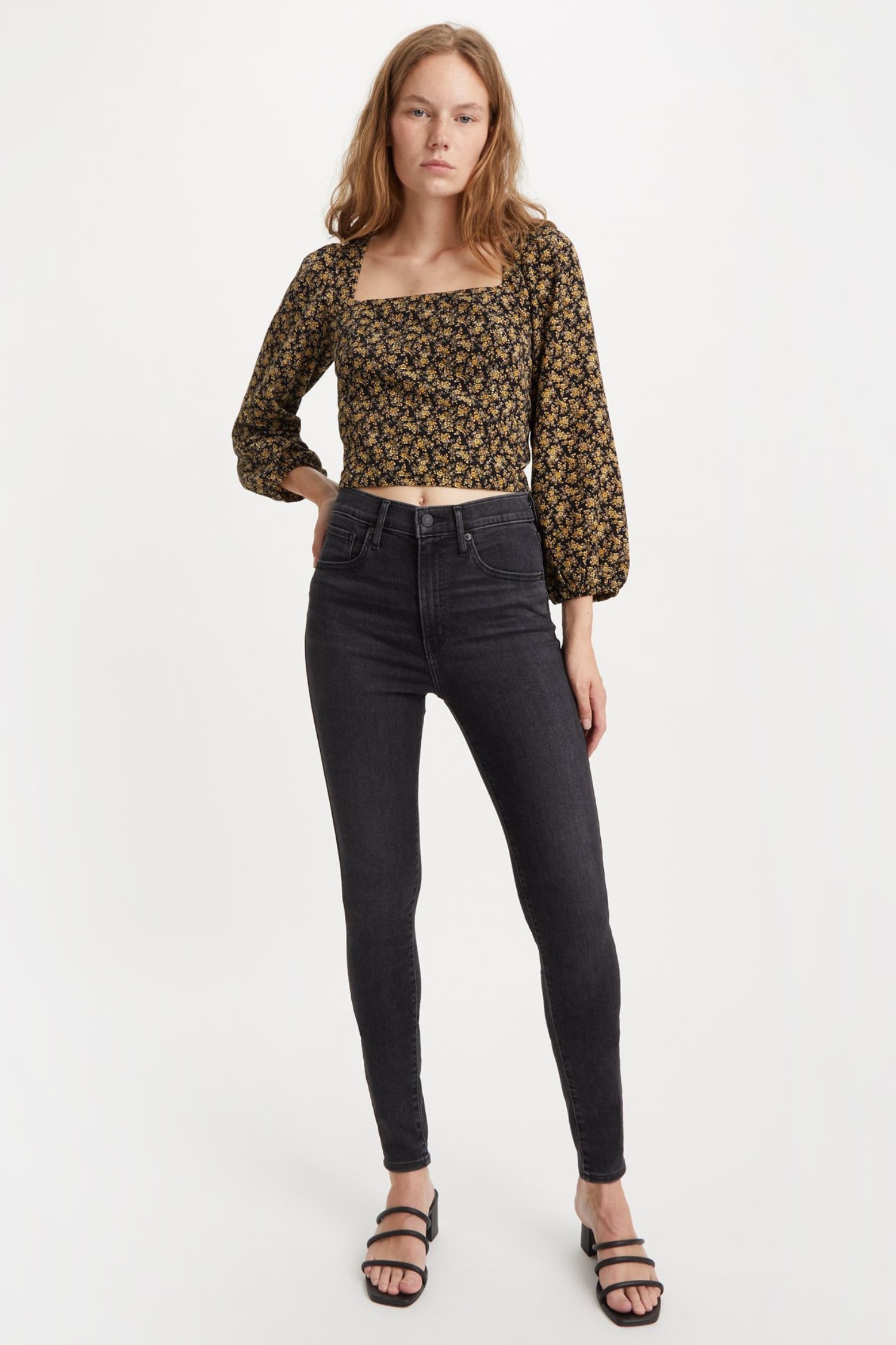 Женские черные джинсы Mile High Super Skinny Levi’s® 22791;0147