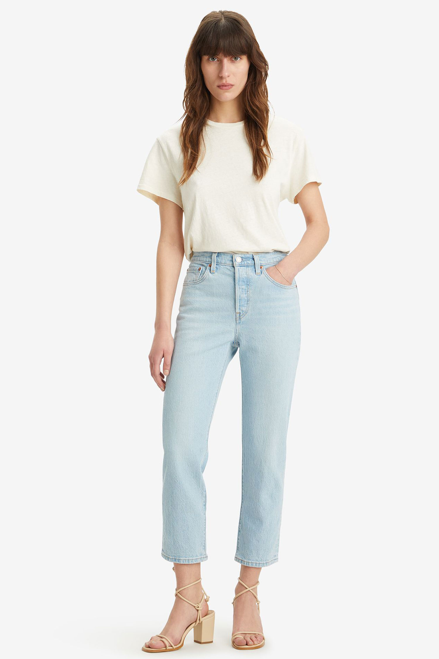 Жіночі блакитні джинси 501® Straight Crop Levi’s® 36200;0326