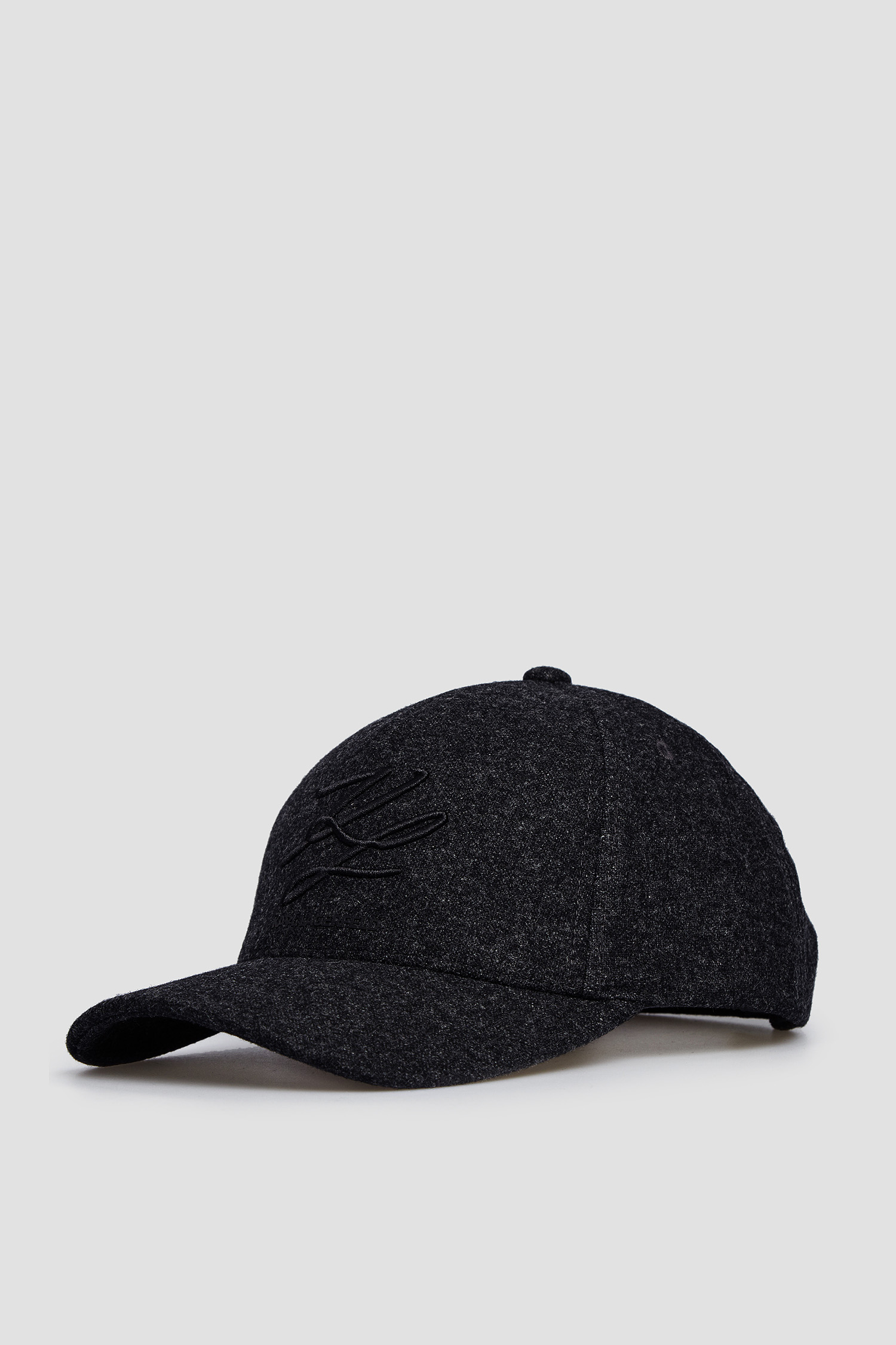 Мужская темно-серая шерстяная кепка Karl Lagerfeld 502120.805612;981