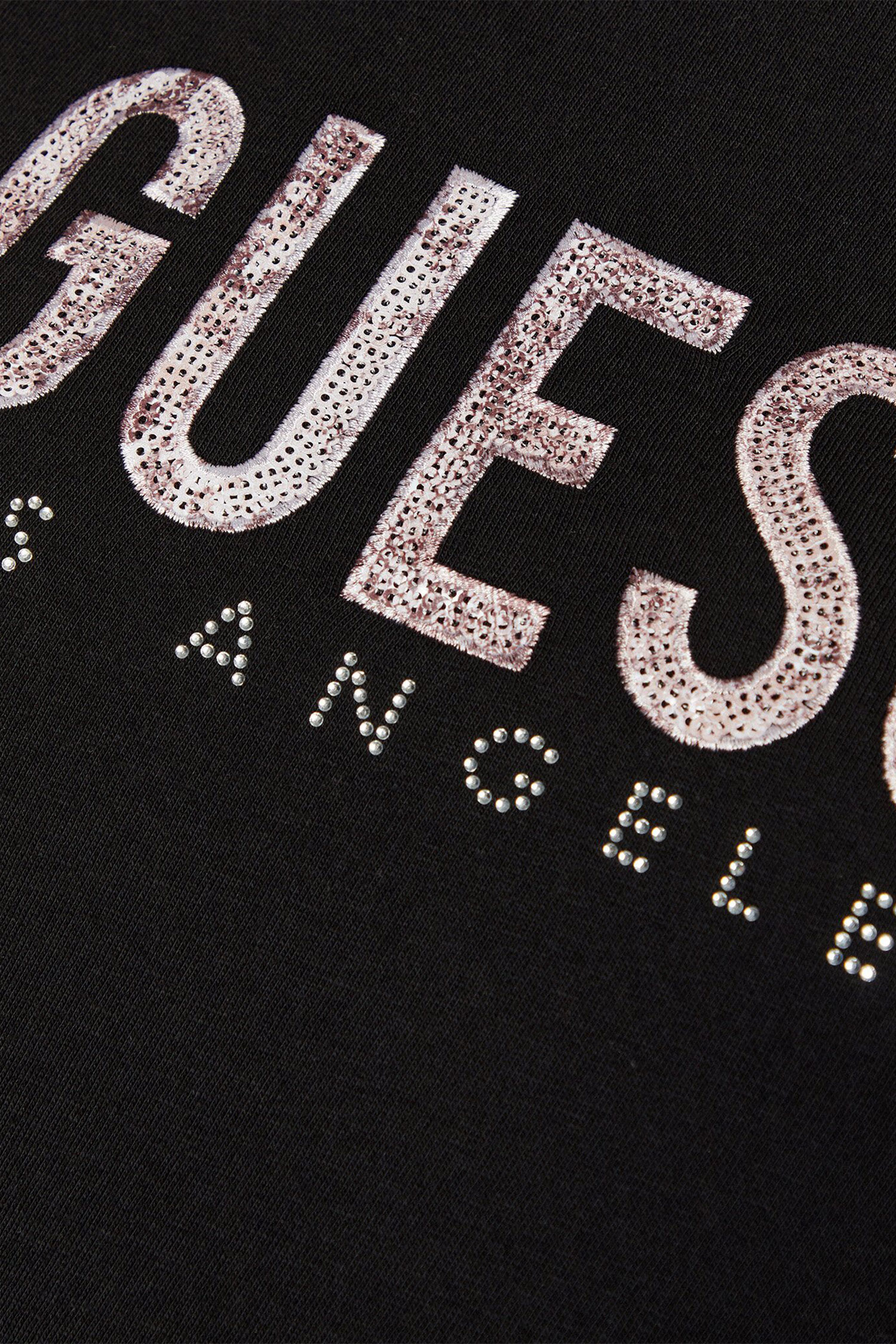 Жіноча чорна футболка Guess W5RI19.I3Z14;JBLK