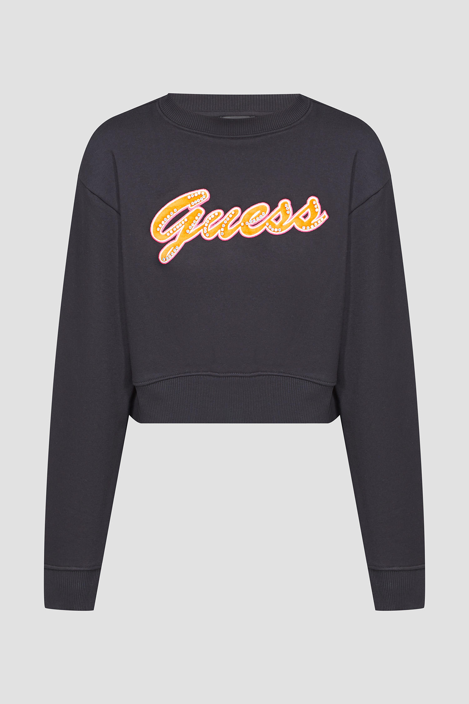 Жіночий чорний світшот Guess W3BQ13.KB681;JBLK