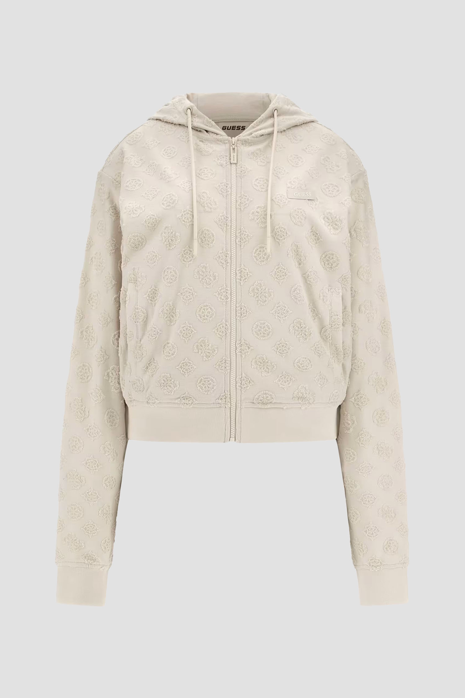 Жіноча бежева кофта на блискавці Guess V5GQ00.KCT02;FNFN