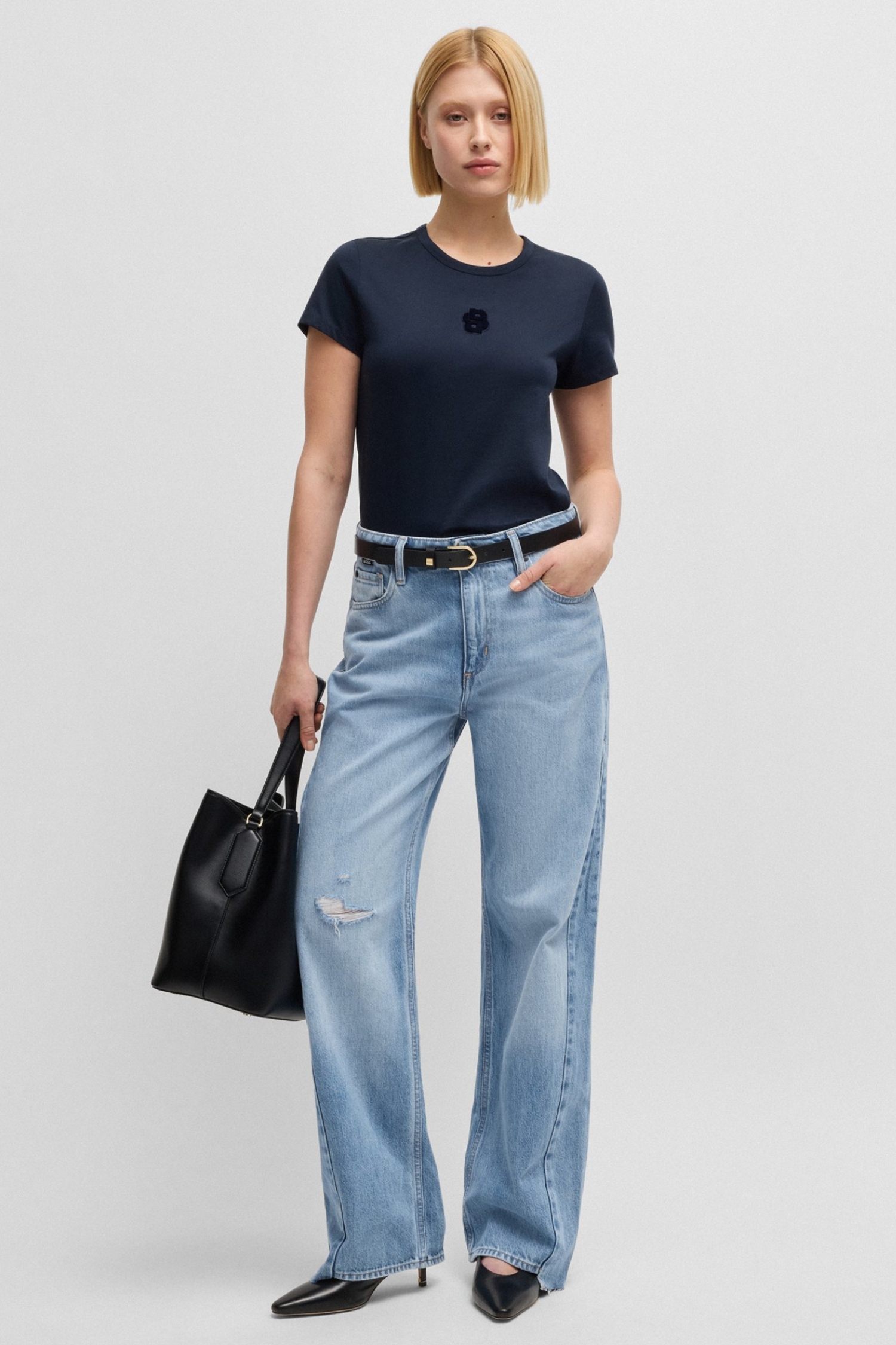 Женские голубые джинсы BOSS 50536589;405