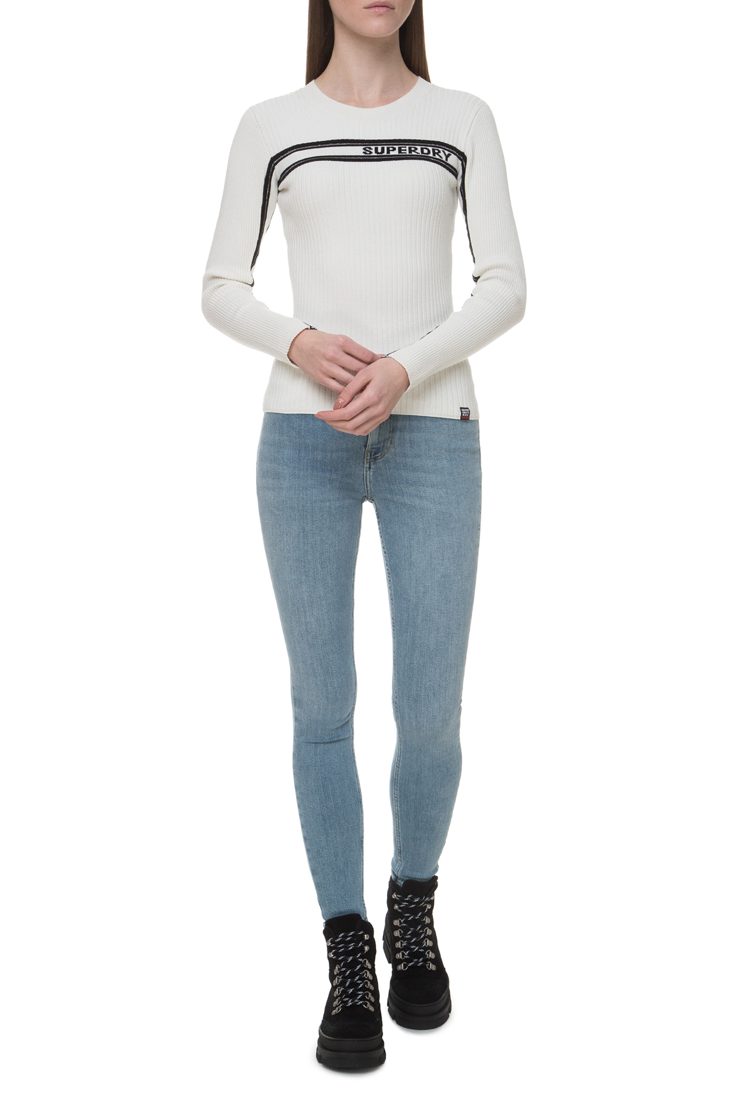 Жіночі блакитні джинси Mid Rise Super Skinny SuperDry W7000026A;C35