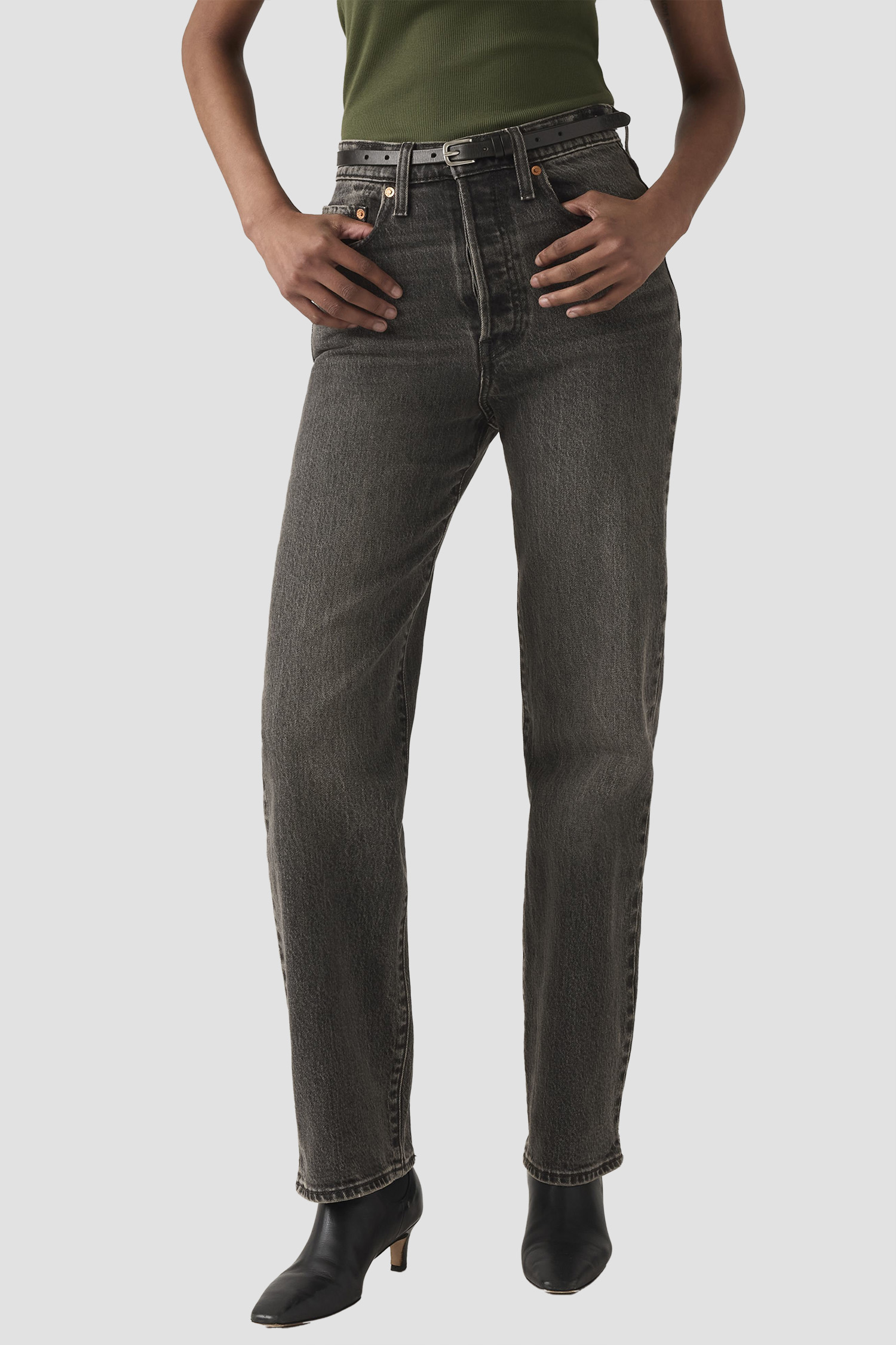 Женские темно-серые джинсы Ribcage Levi’s® 79078;0051
