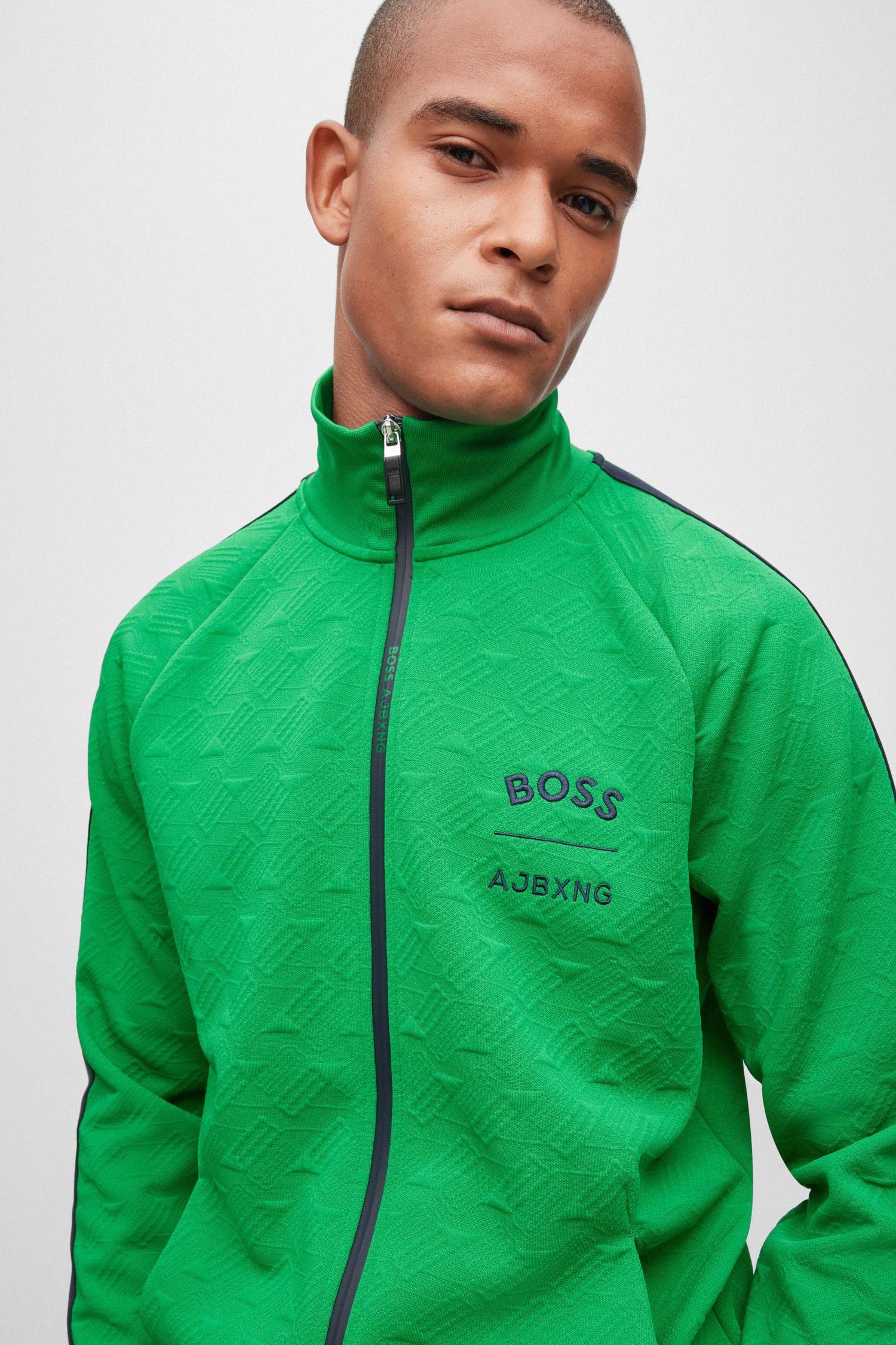 Мужская зеленая спортивная кофта BOSS 50487669;342