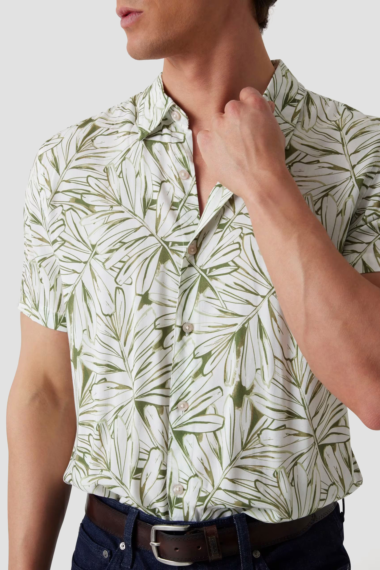 Мужская рубашка с узором Guess M5GH75.WD4Z2;P8GS