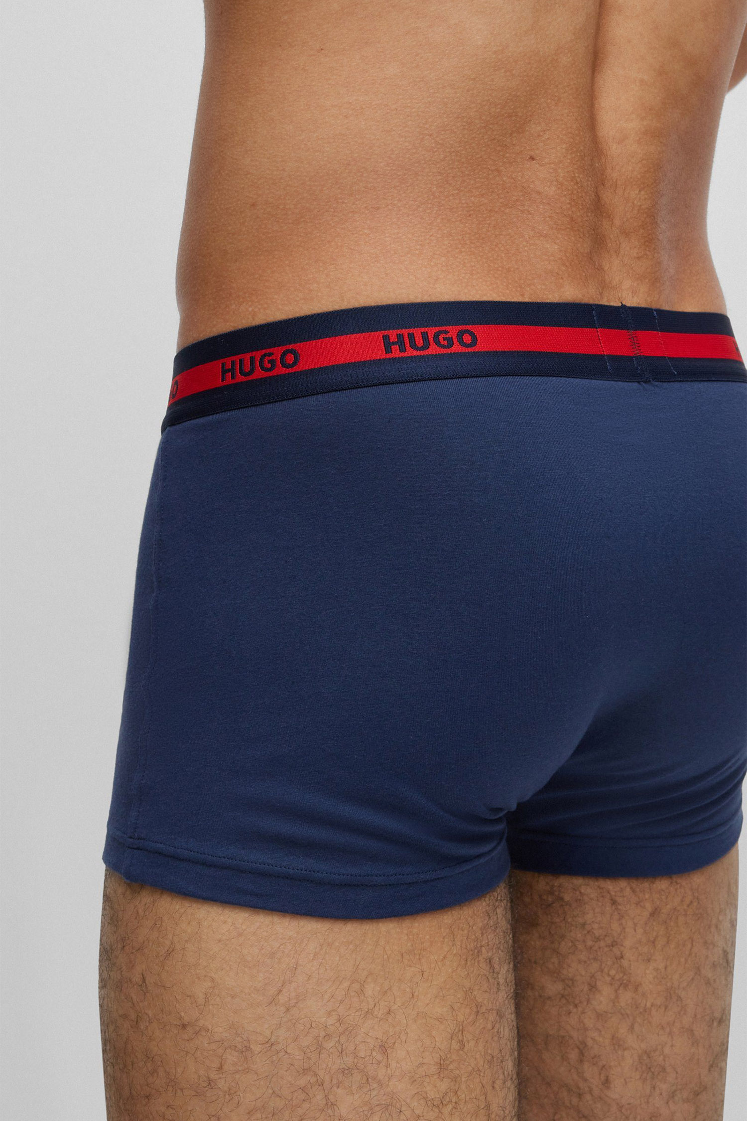 Чоловічі темно-сині боксери (3 шт) HUGO 50492375;411
