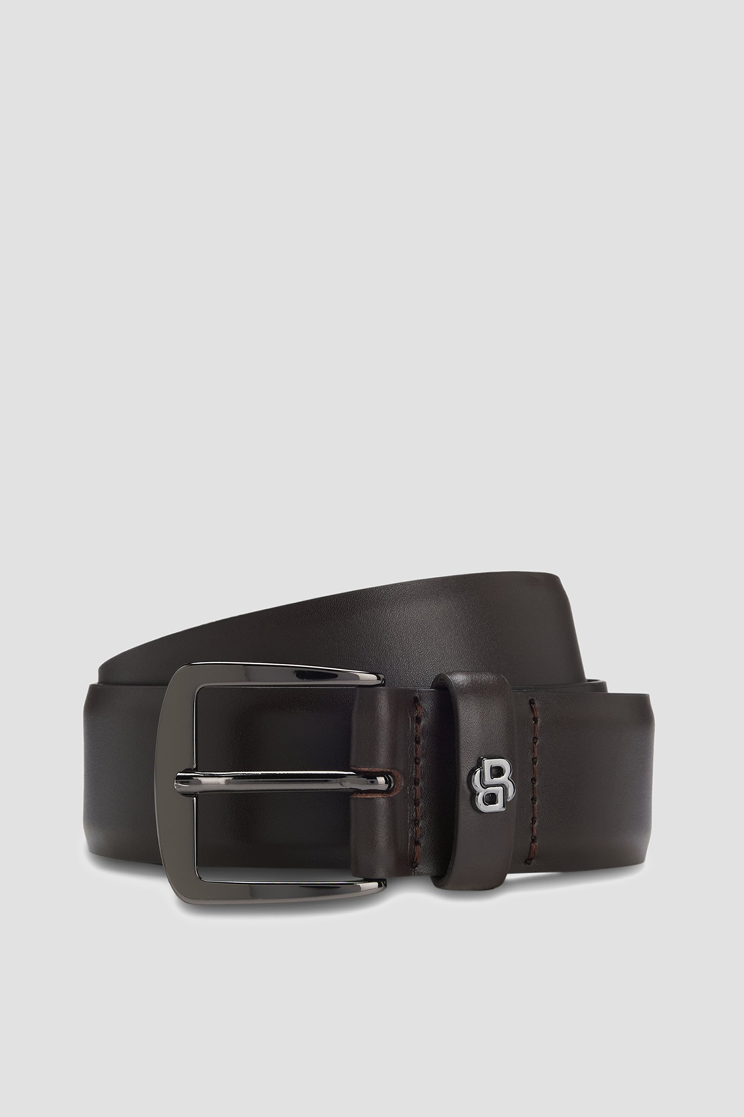Чоловічий темно-коричневий шкіряний ремінь BOSS 50558852;202