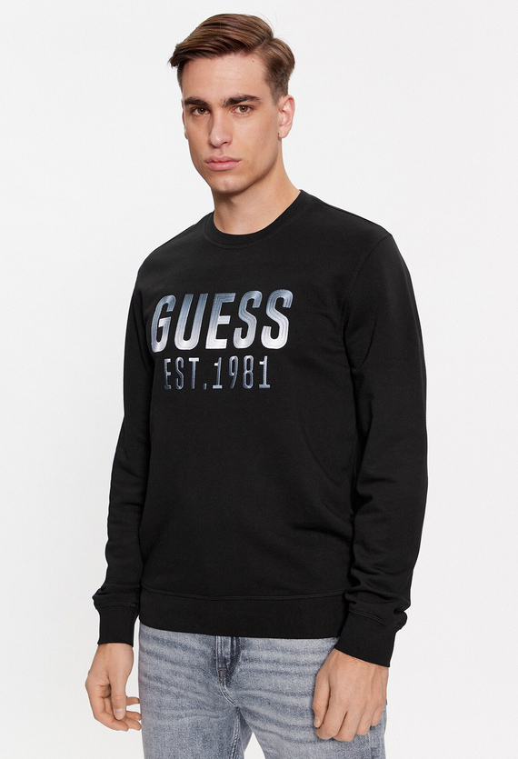 Мужской черный свитшот Guess M4RQ08.KBK32;JBLK — Ultrashop