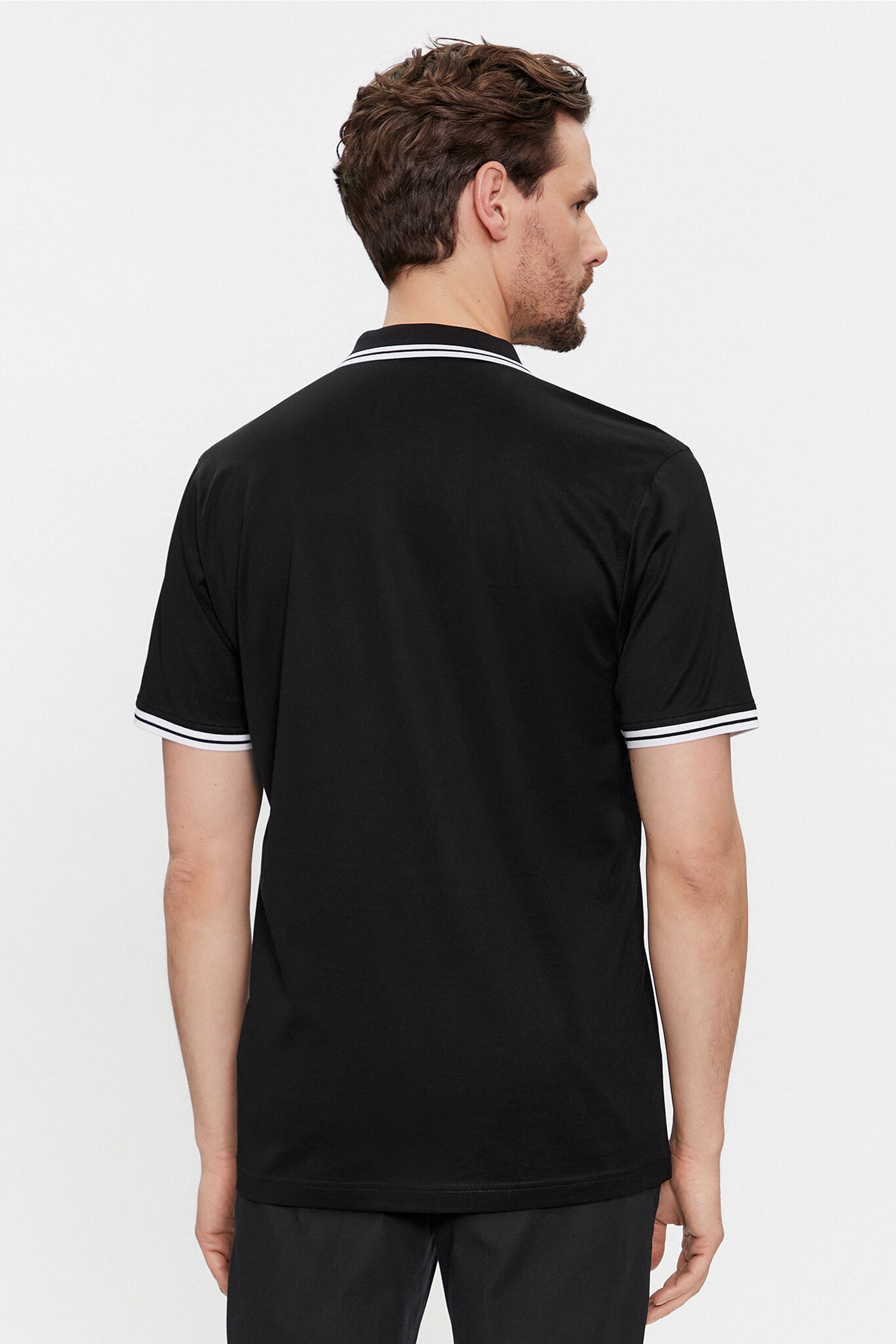 Мужское черное поло Karl Lagerfeld 541200.745080;990