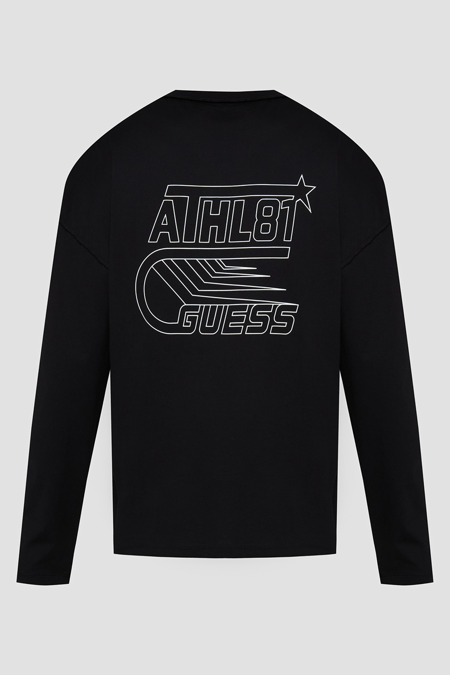 Мужской черный лонгслив Guess Z5YI14.I3Z14;JBLK — Ultrashop