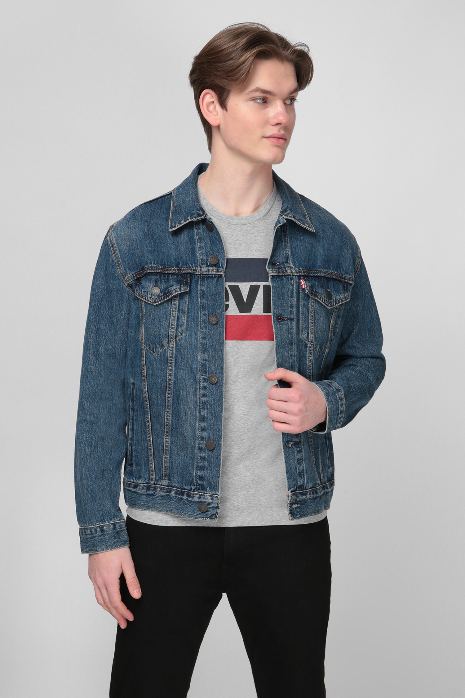 Синя джинсова куртка для хлопців Levi’s® 72334;0354
