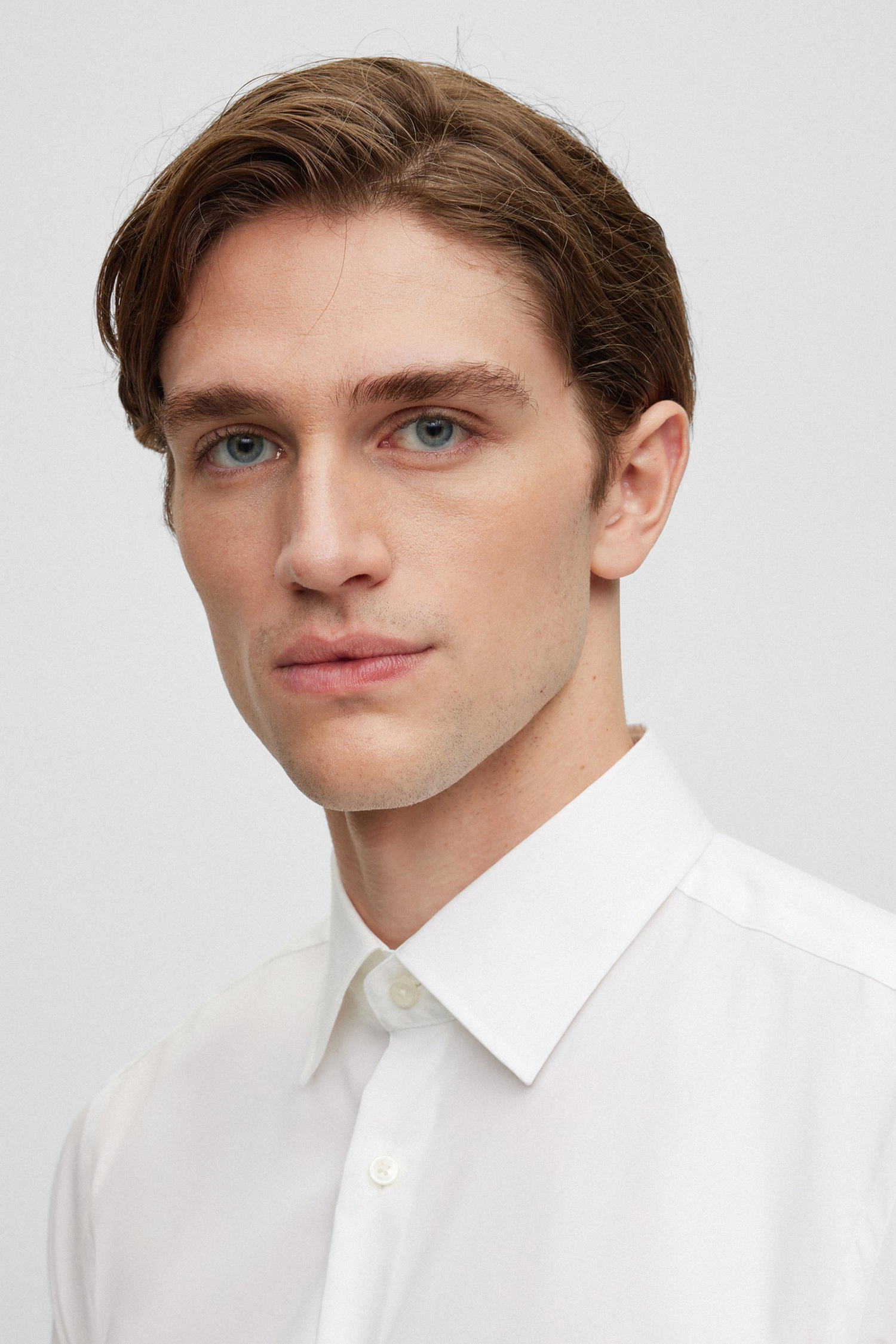 Мужская белая рубашка BOSS 50473265;100