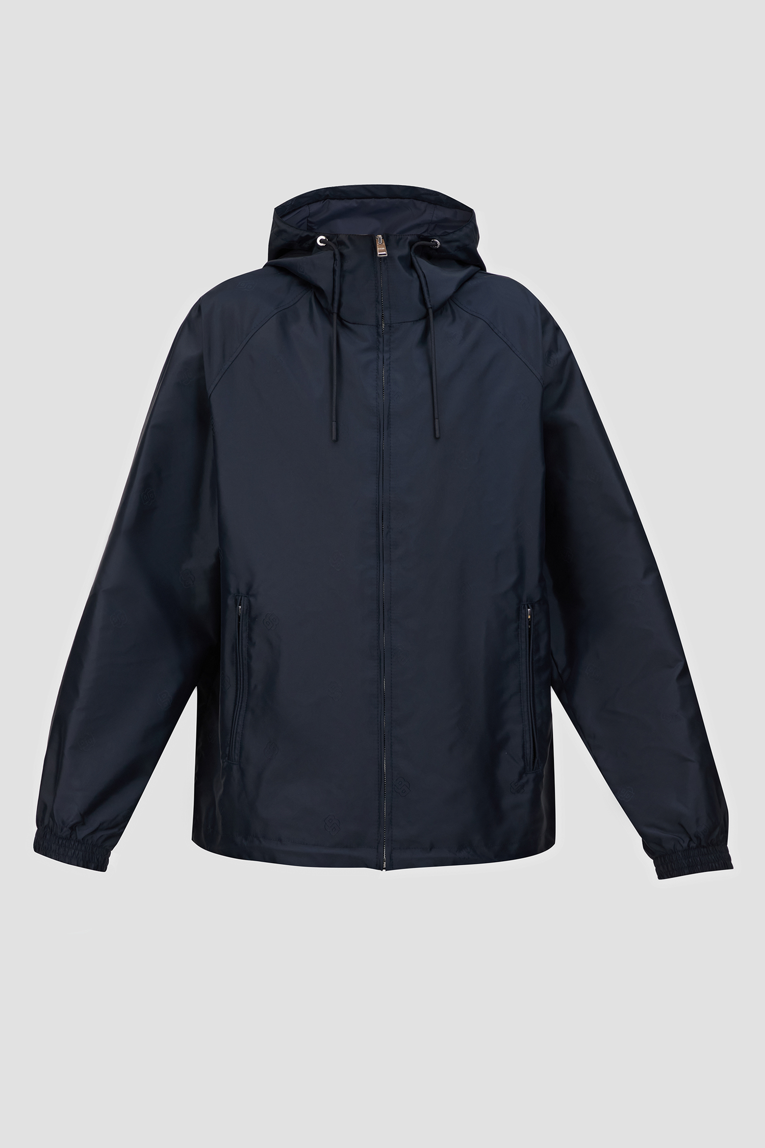 Мужская темно-синяя ветровка с узором BOSS 50535482;404