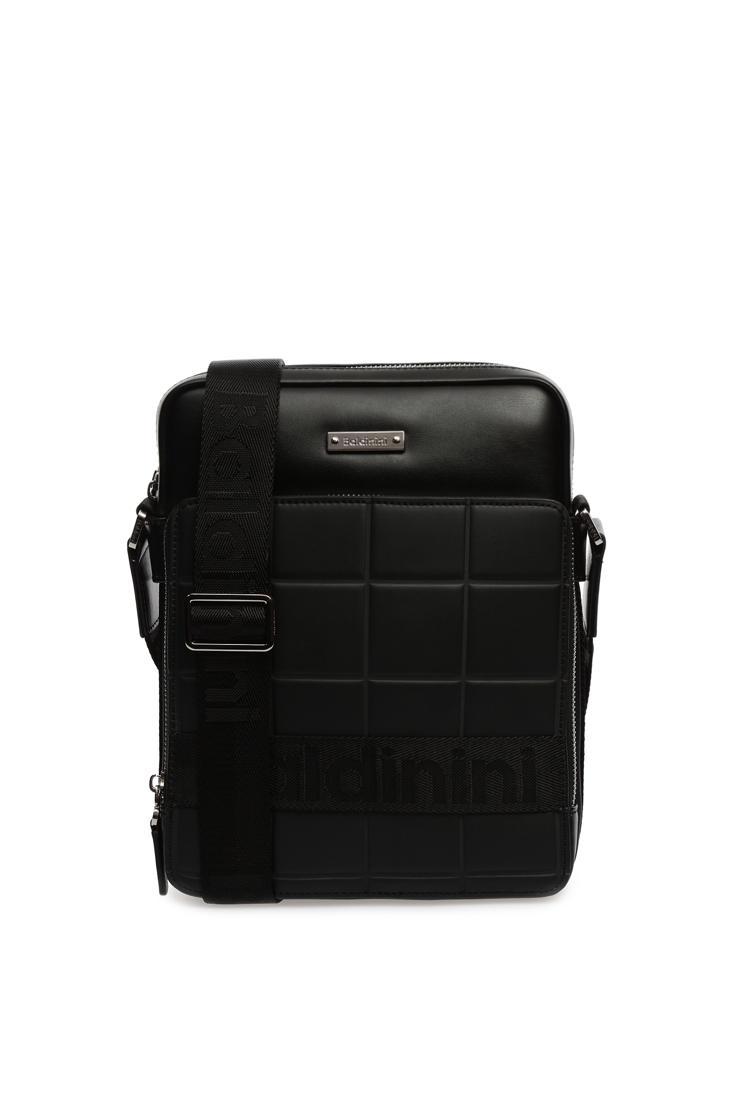 Мужская черная кожаная сумка через плечо Baldinini CAS608;00