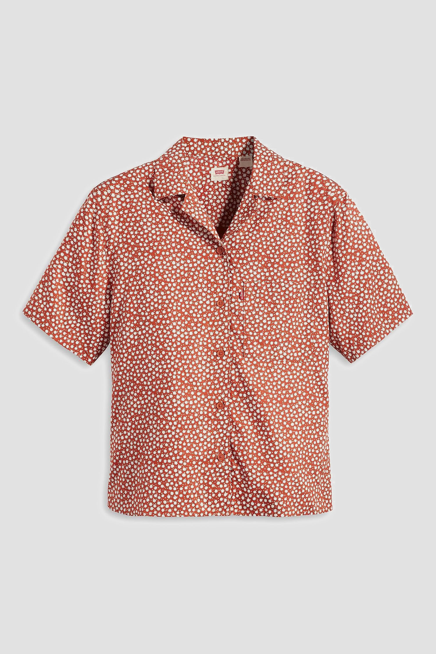 Женская терракотовая рубашка с узором Levi’s® A4576;0002