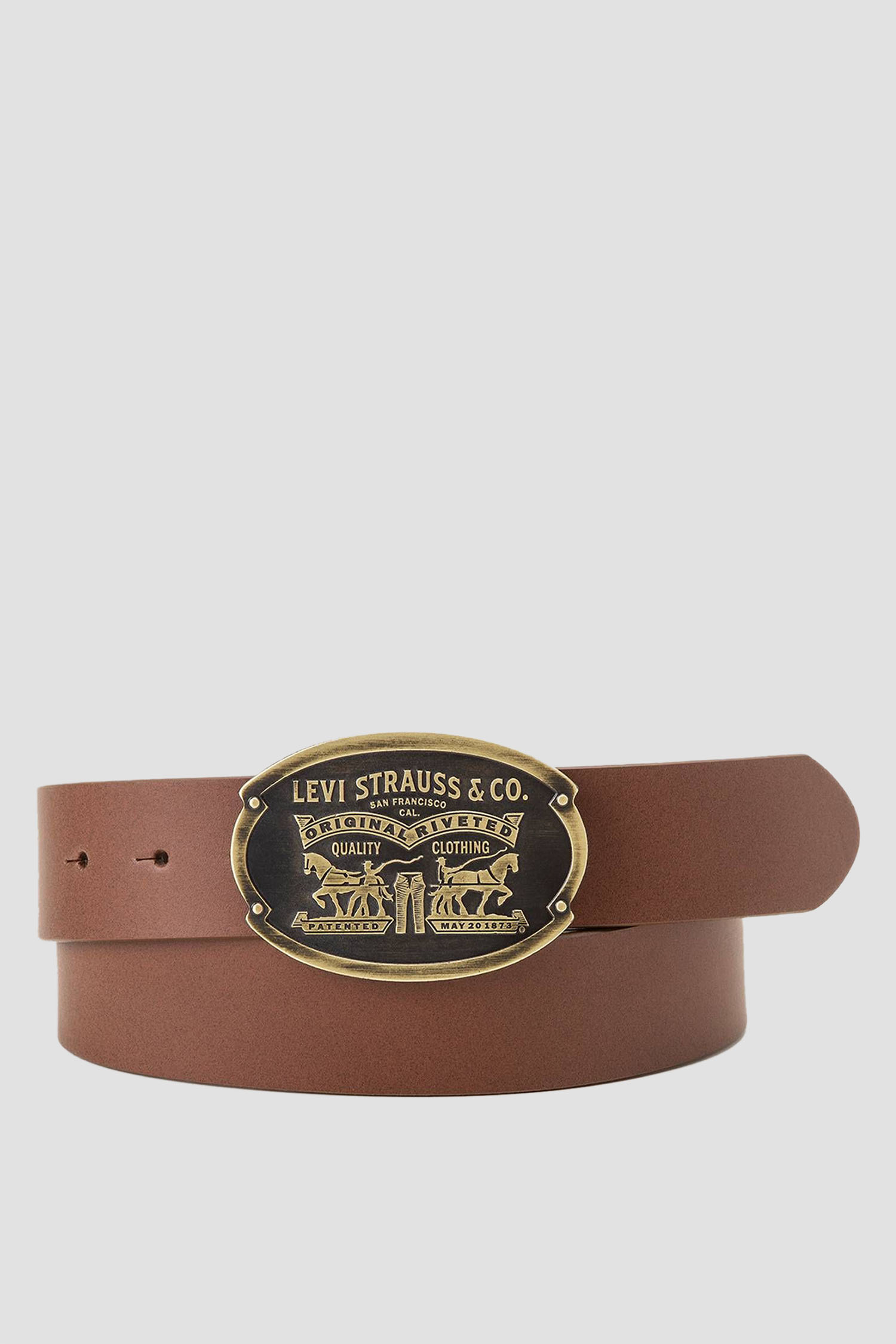 Коричневый кожаный ремень Levi’s® D7860;0001