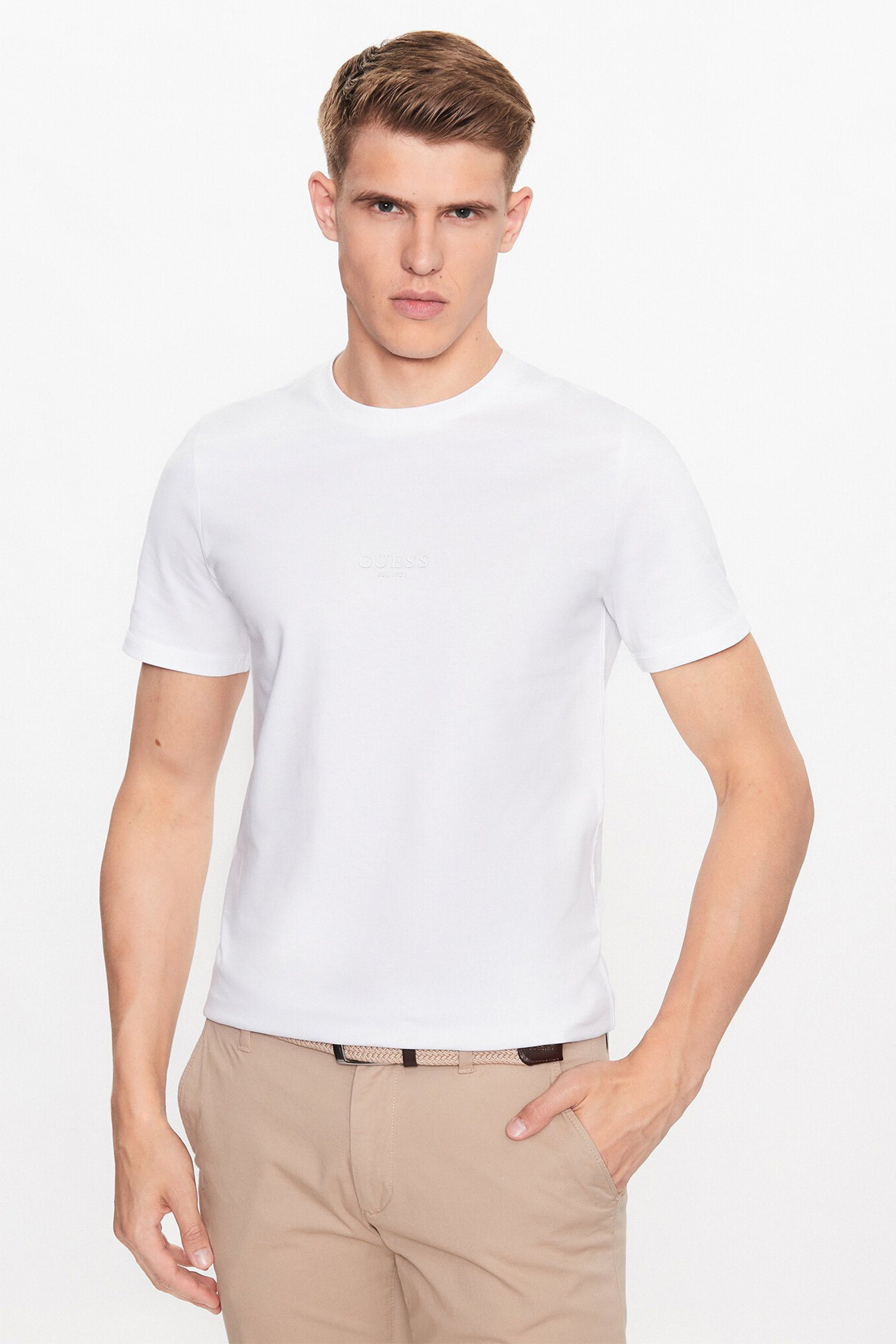 Мужская белая футболка Guess M2YI72.I3Z14;G011