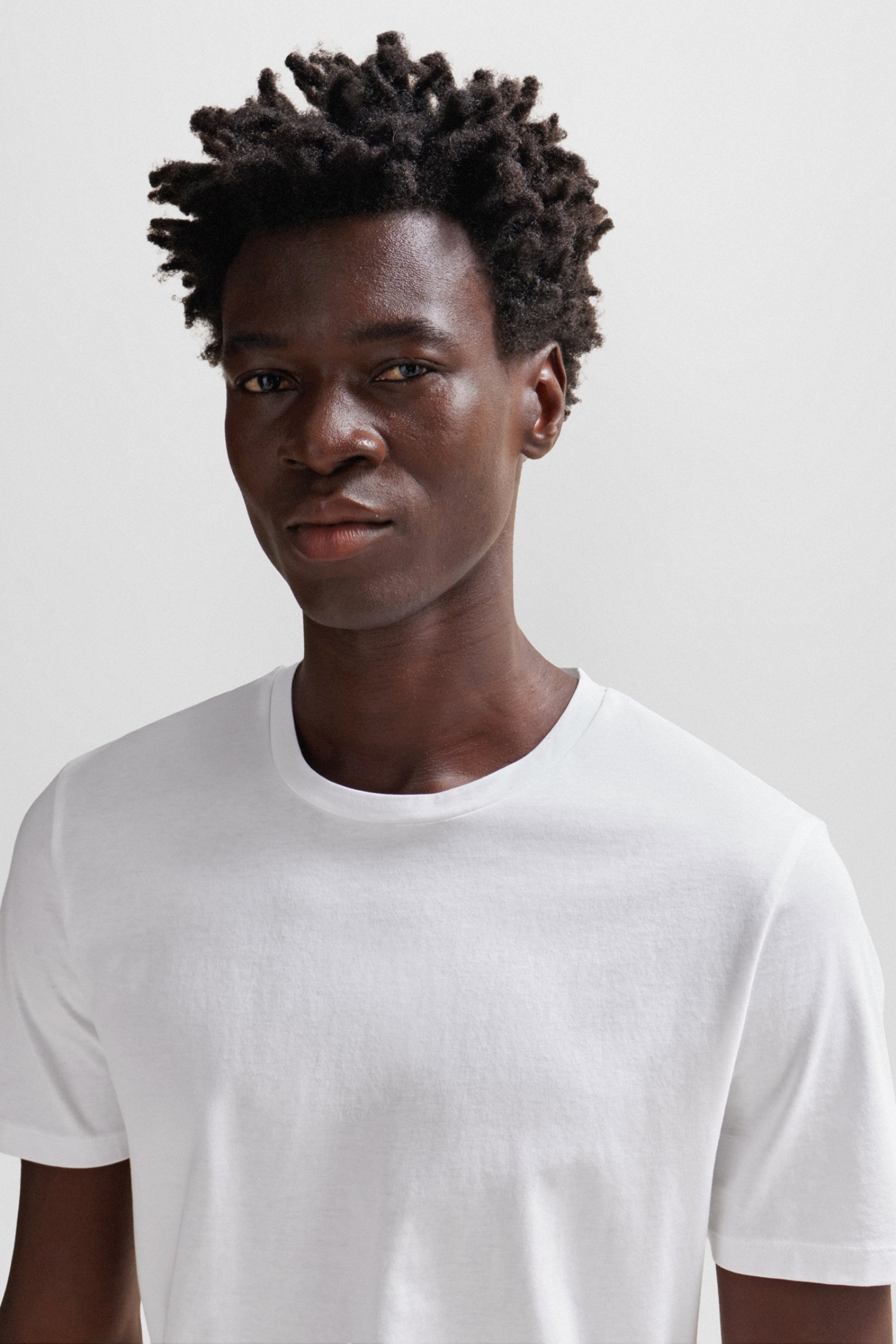 Мужская белая футболка BOSS 50468395;100