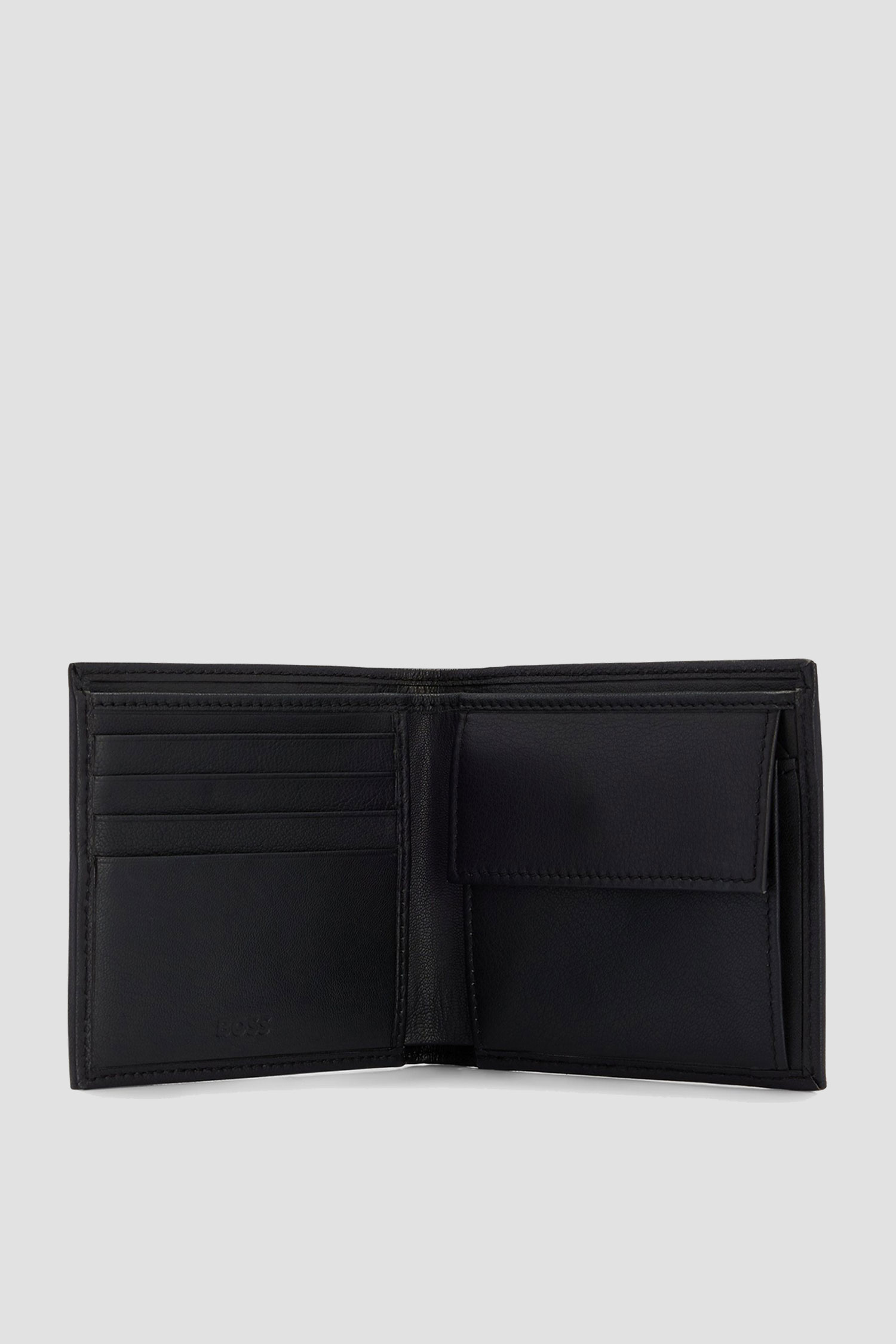 Мужской черный кожаный кошелек BOSS 50470802;001