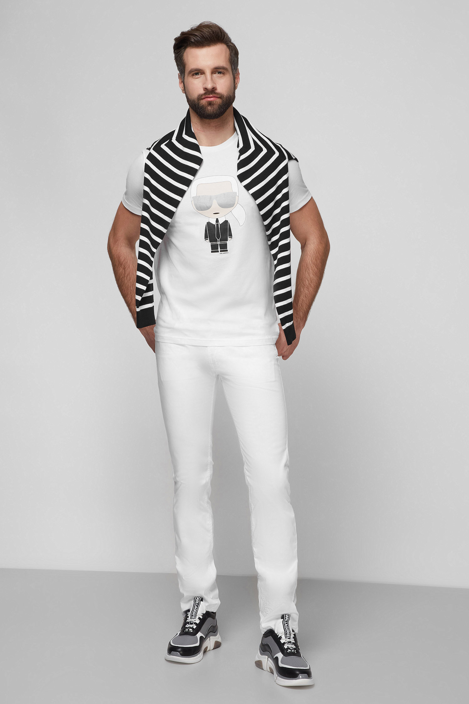 Мужские белые джинсы Karl Lagerfeld 511801.265840;10