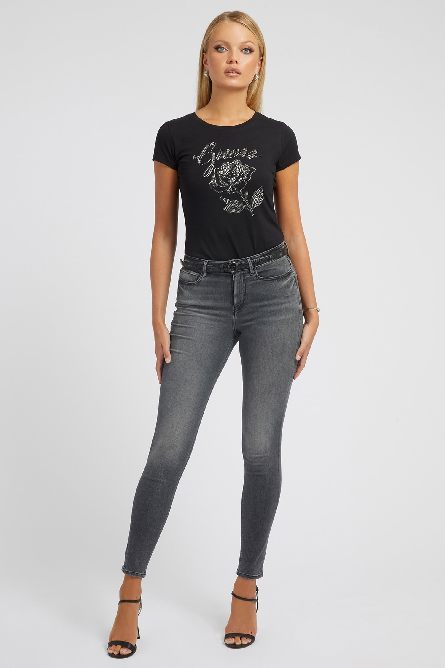 Женские серые джинсы Guess W2YA46.D4PZ2;CGR2