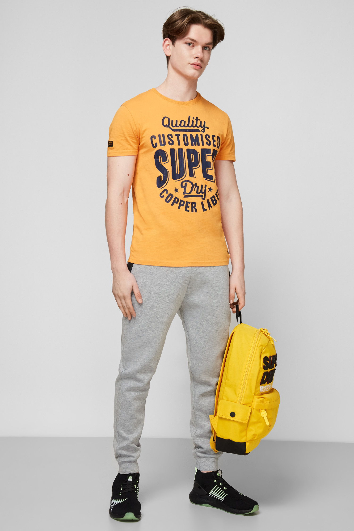 Сірі спортивні штани для хлопців SuperDry MS310146A;07Q