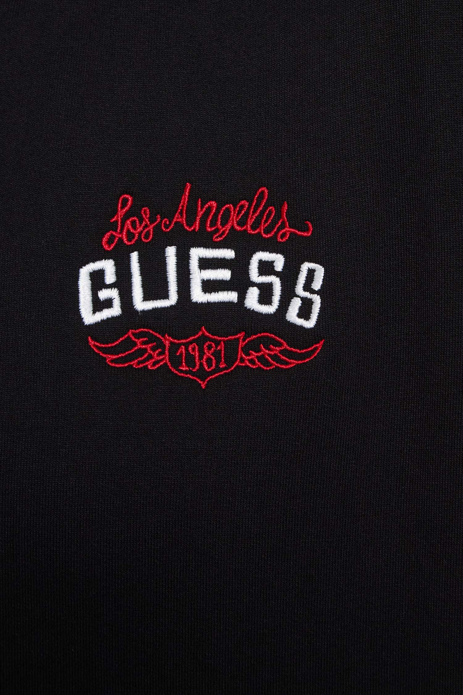 Детская черная кофта на молнии Guess Kids L5BQ06.KAX74;JBLK