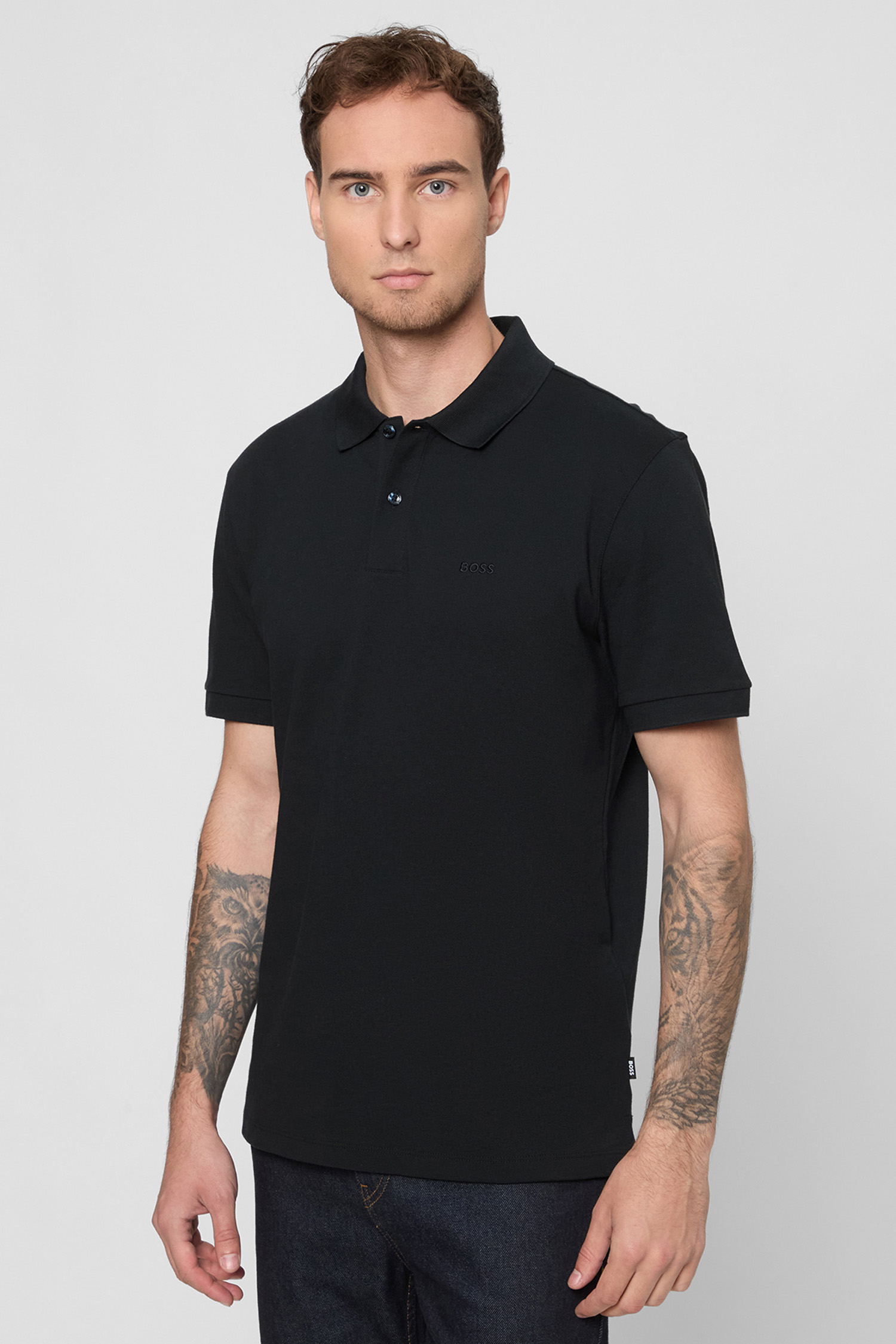 Мужское темно-синее поло BOSS 50468362;404