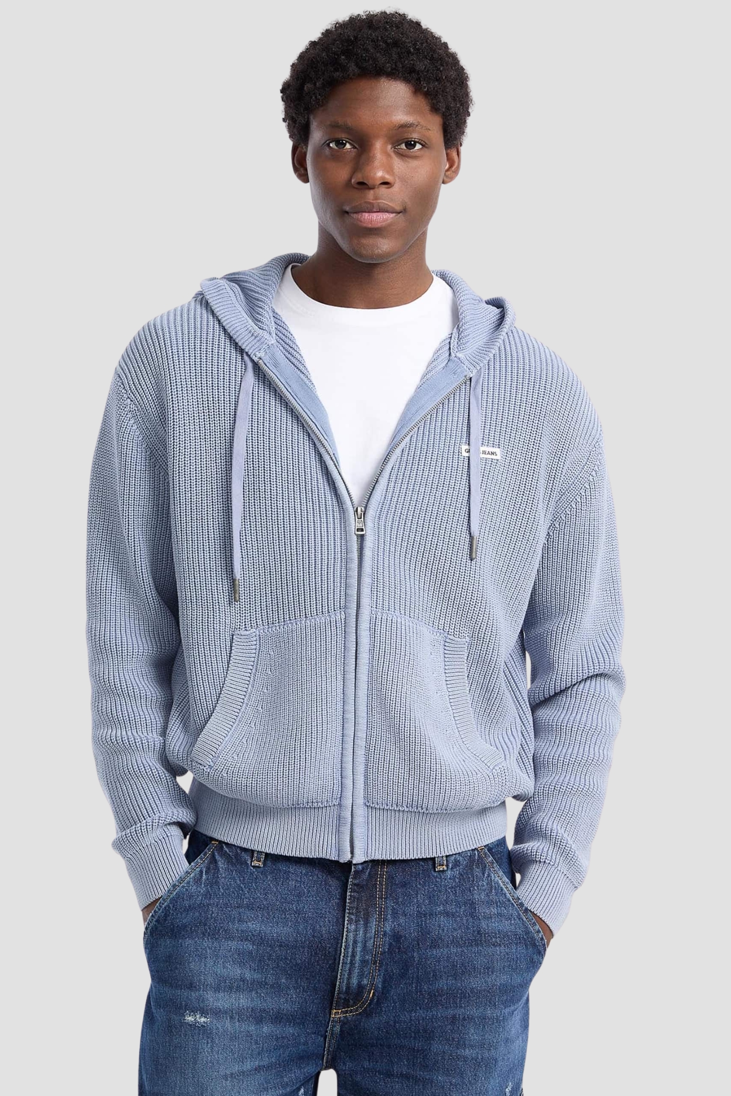 Мужской голубой свитер Guess Jeans M5YR20.Z3P41;IDWS