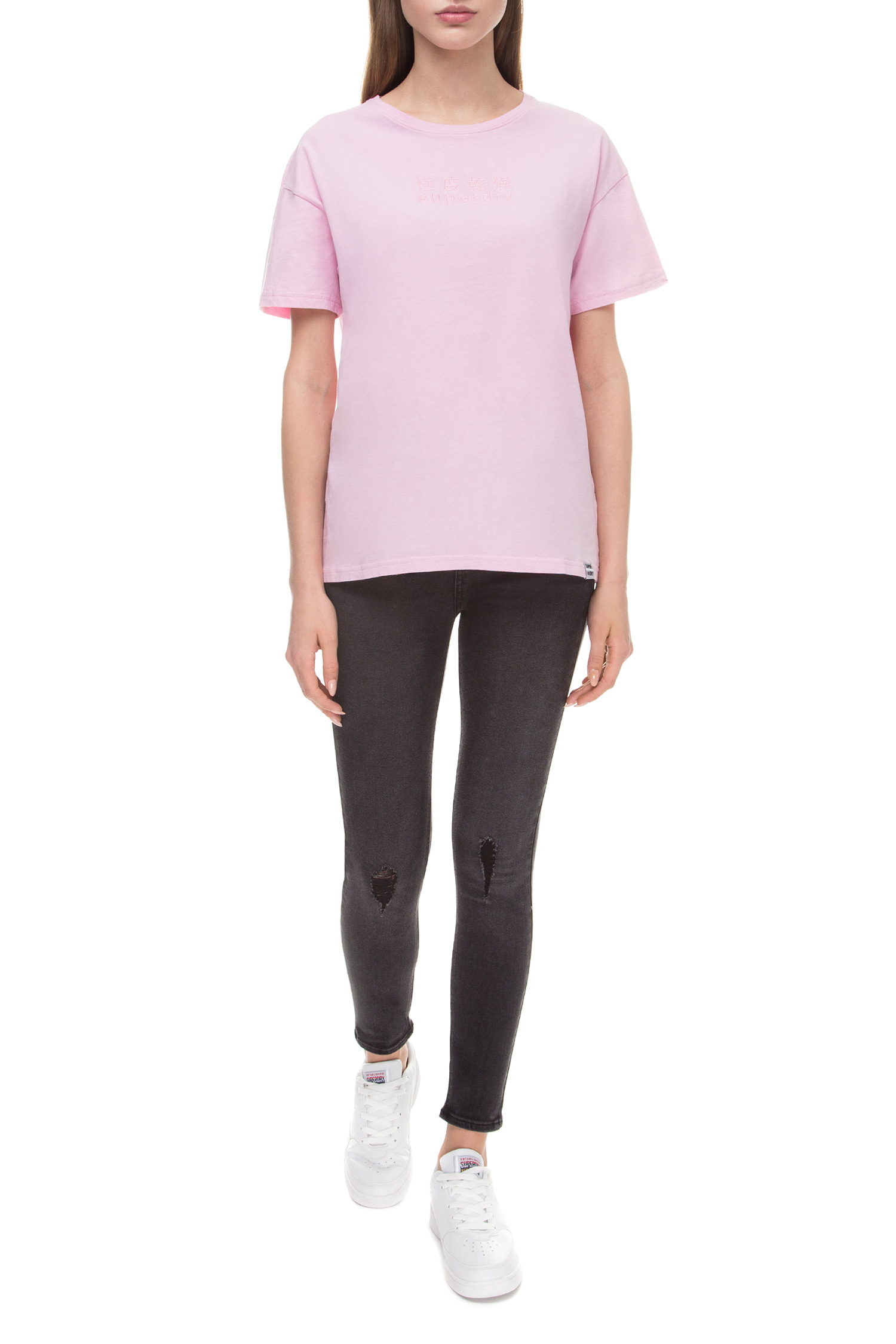 Женская розовая футболка SuperDry G10146YT;J4G