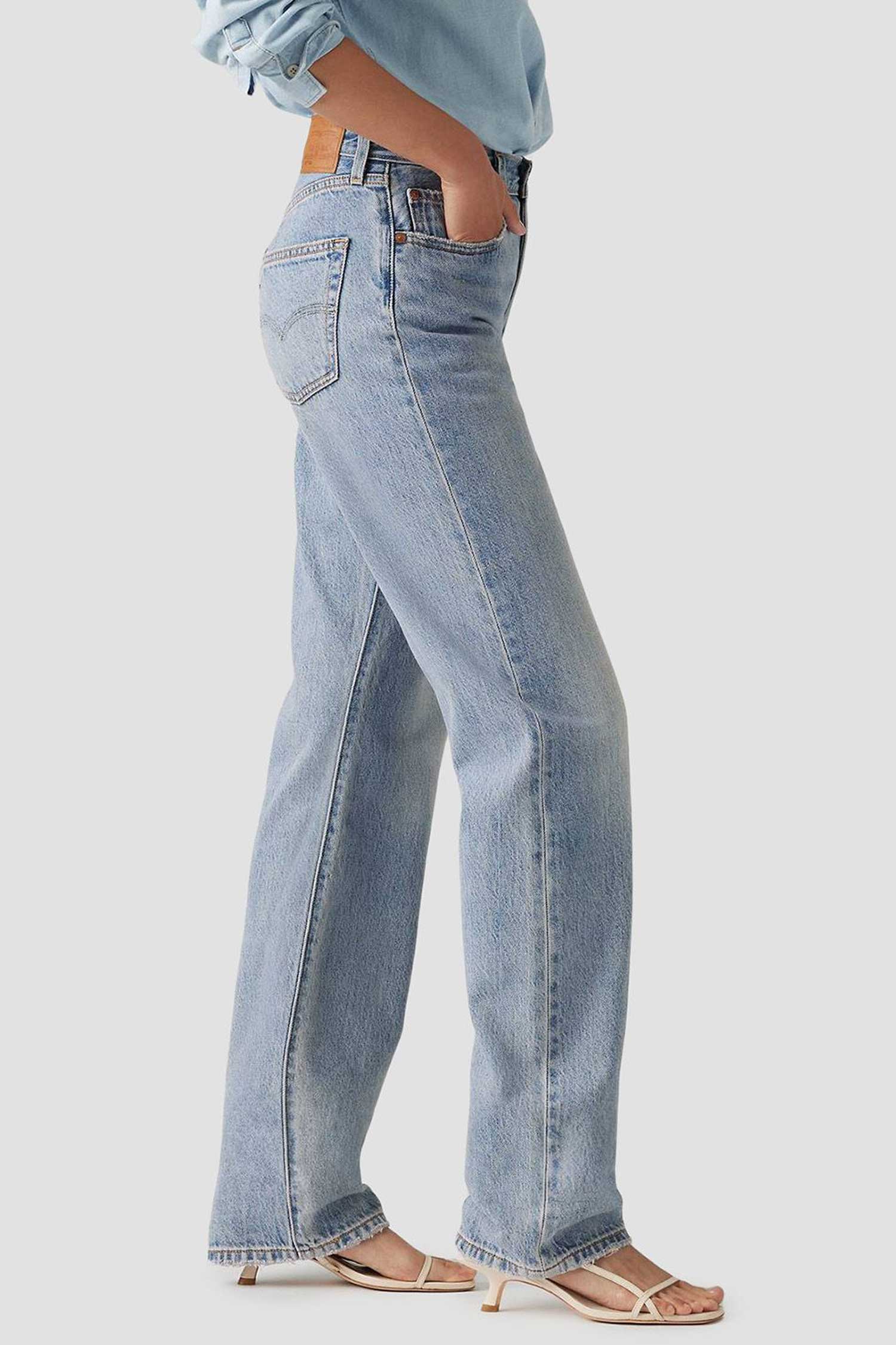 Женские голубые джинсы 501®'90S Straight Levi’s® A8421;0004