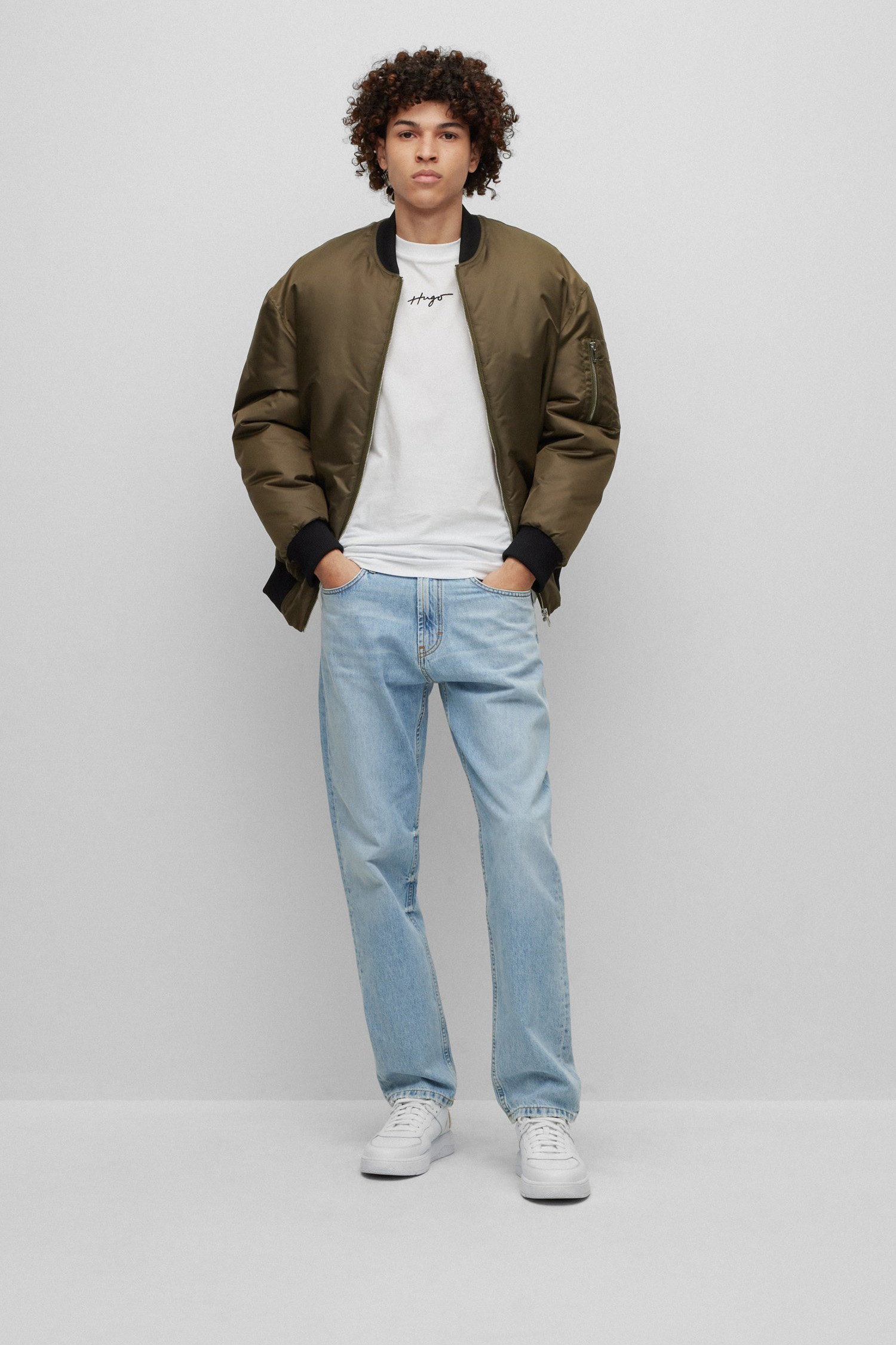 Мужские голубые джинсы HUGO 50489979;443