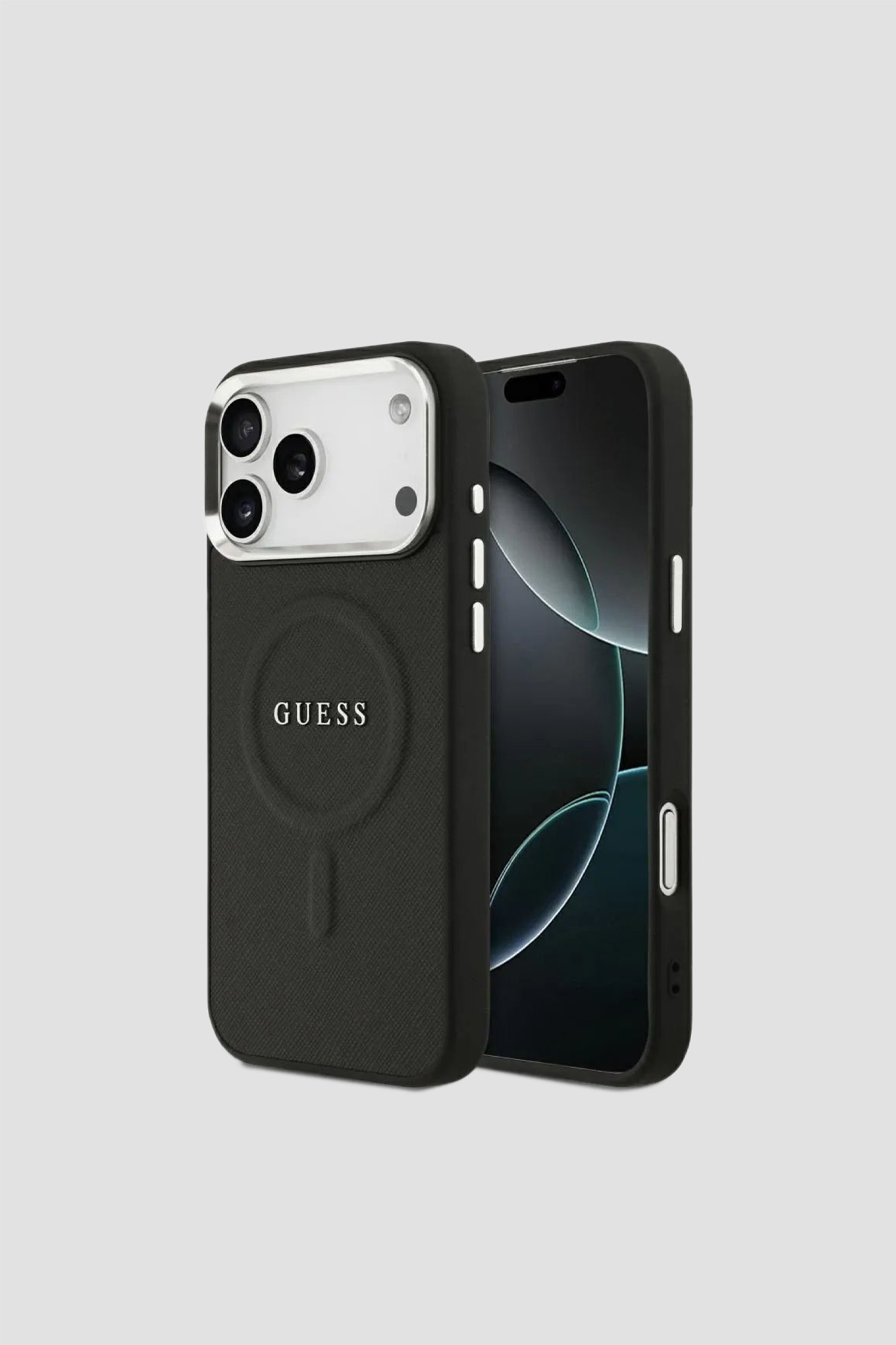 Чорний чохол для телефону iPhone 17 Pro Max Guess GUHMP.17XPSAREGSK;LOGO BLACK