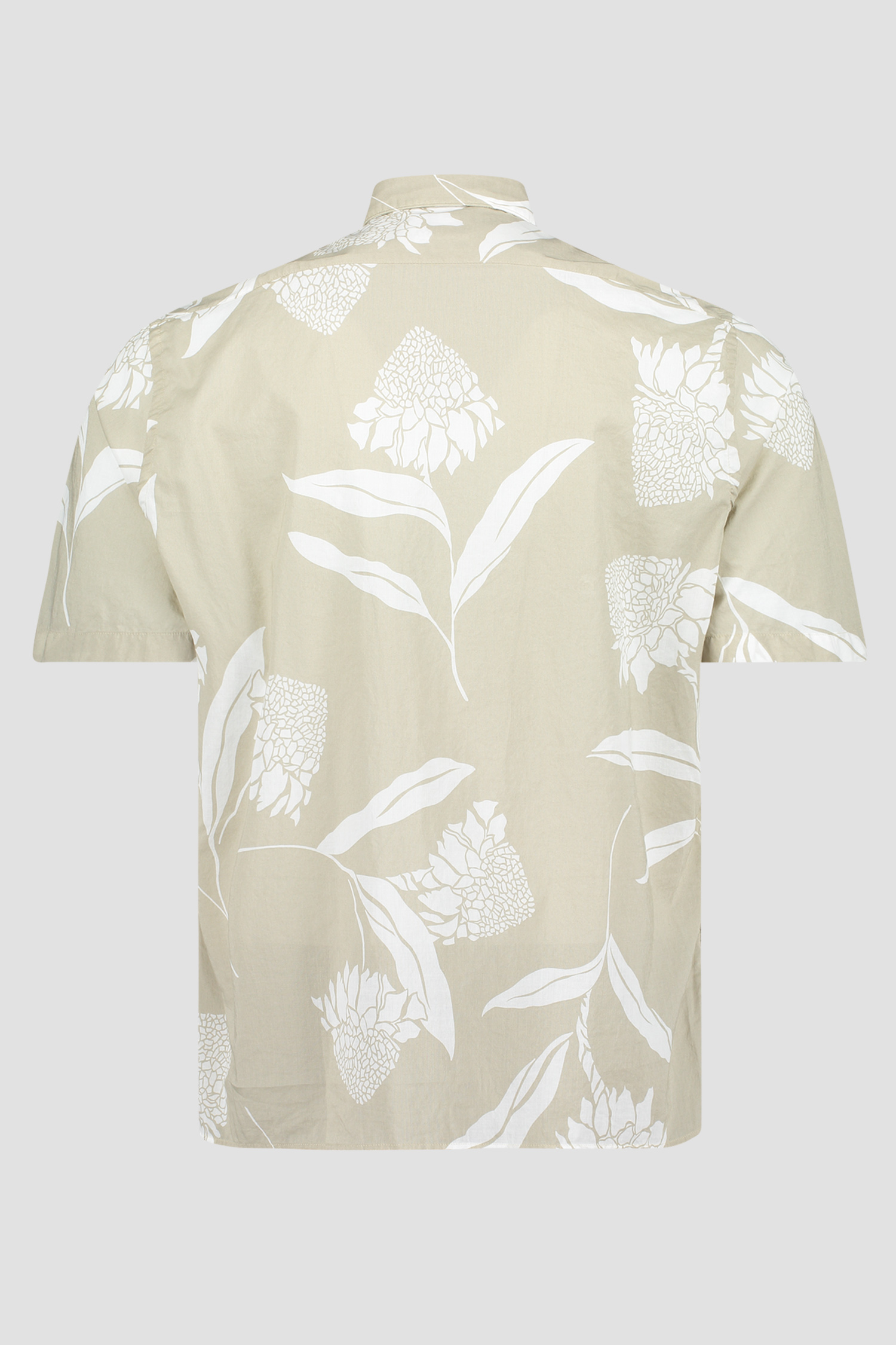 Мужская бежевая рубашка с узором BOSS 50470486;271 — Ultrashop