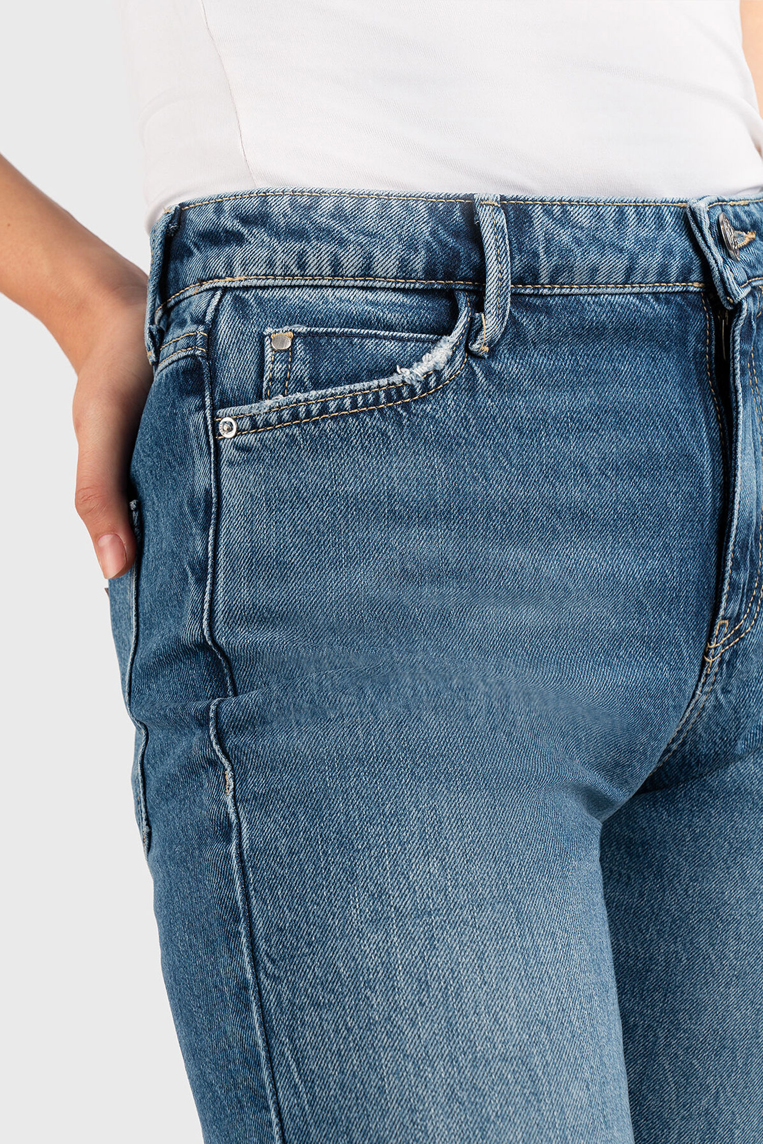 Женские темно-синие джинсы Guess W4RA22.D4T9M;DECL