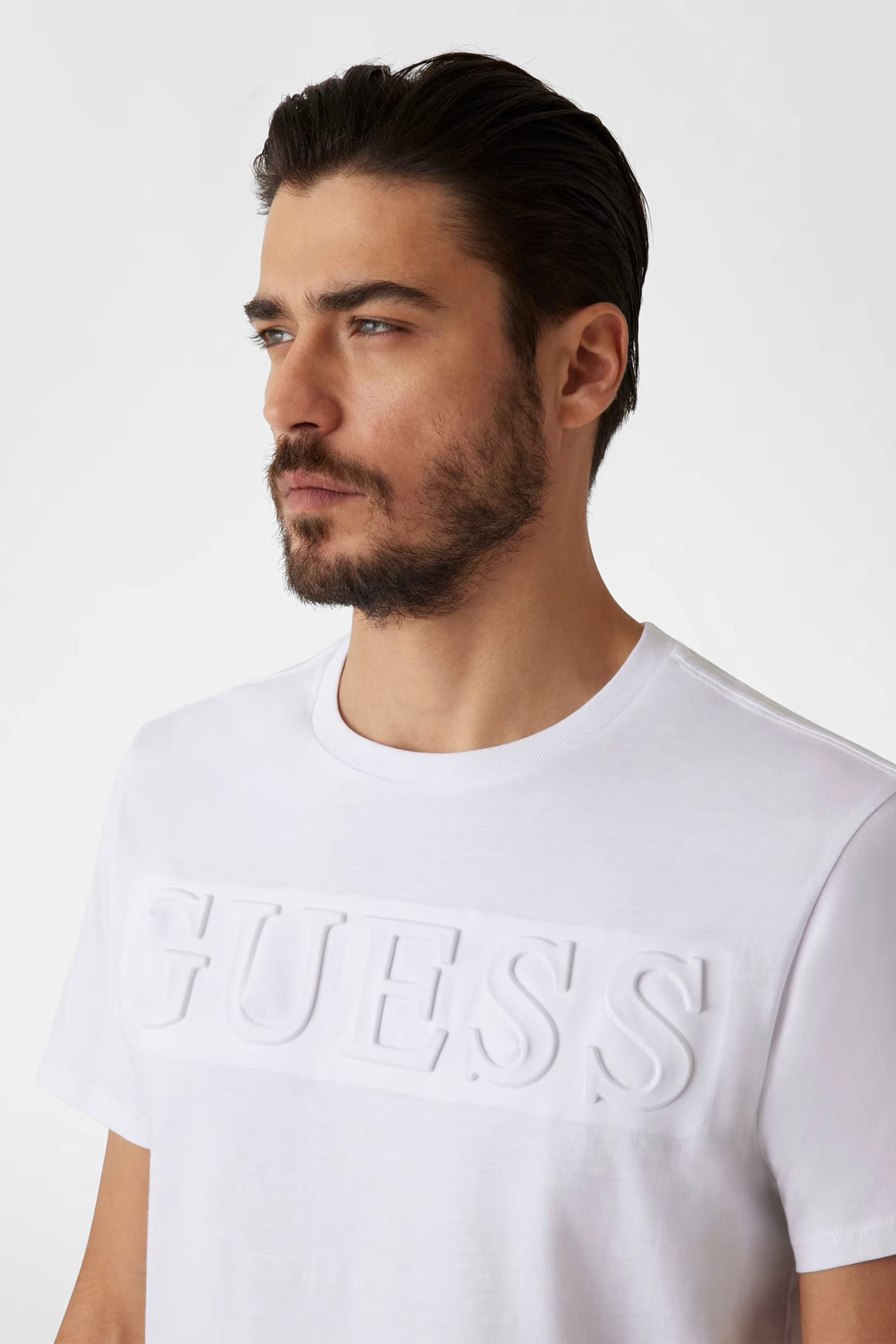 Мужская белая футболка Guess M4PI0E.K8HM4;G011